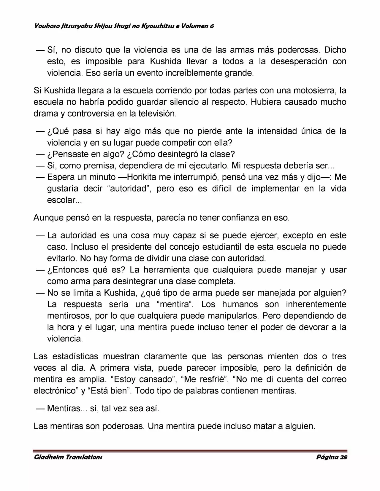 Página 28 del Manga