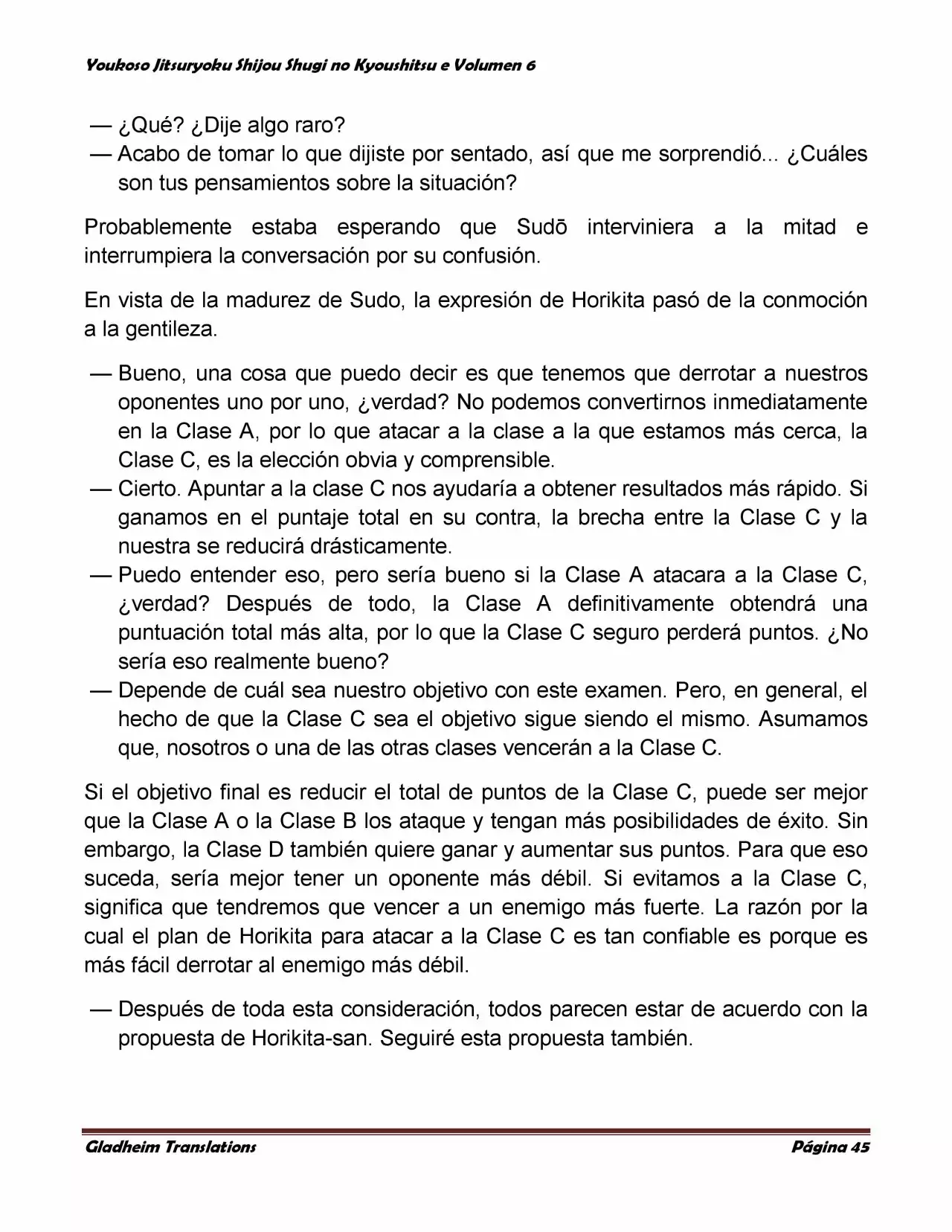 Página 45 del Manga