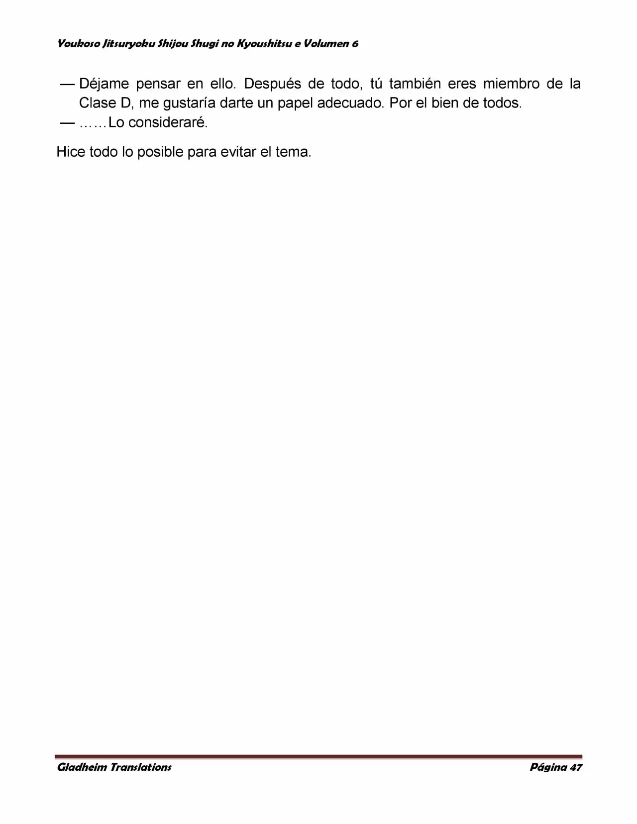Página 47 del Manga