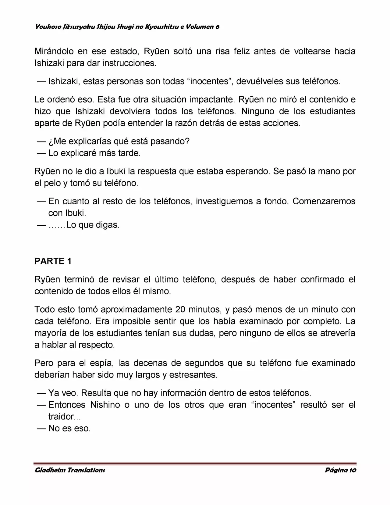 Página 10 del Manga