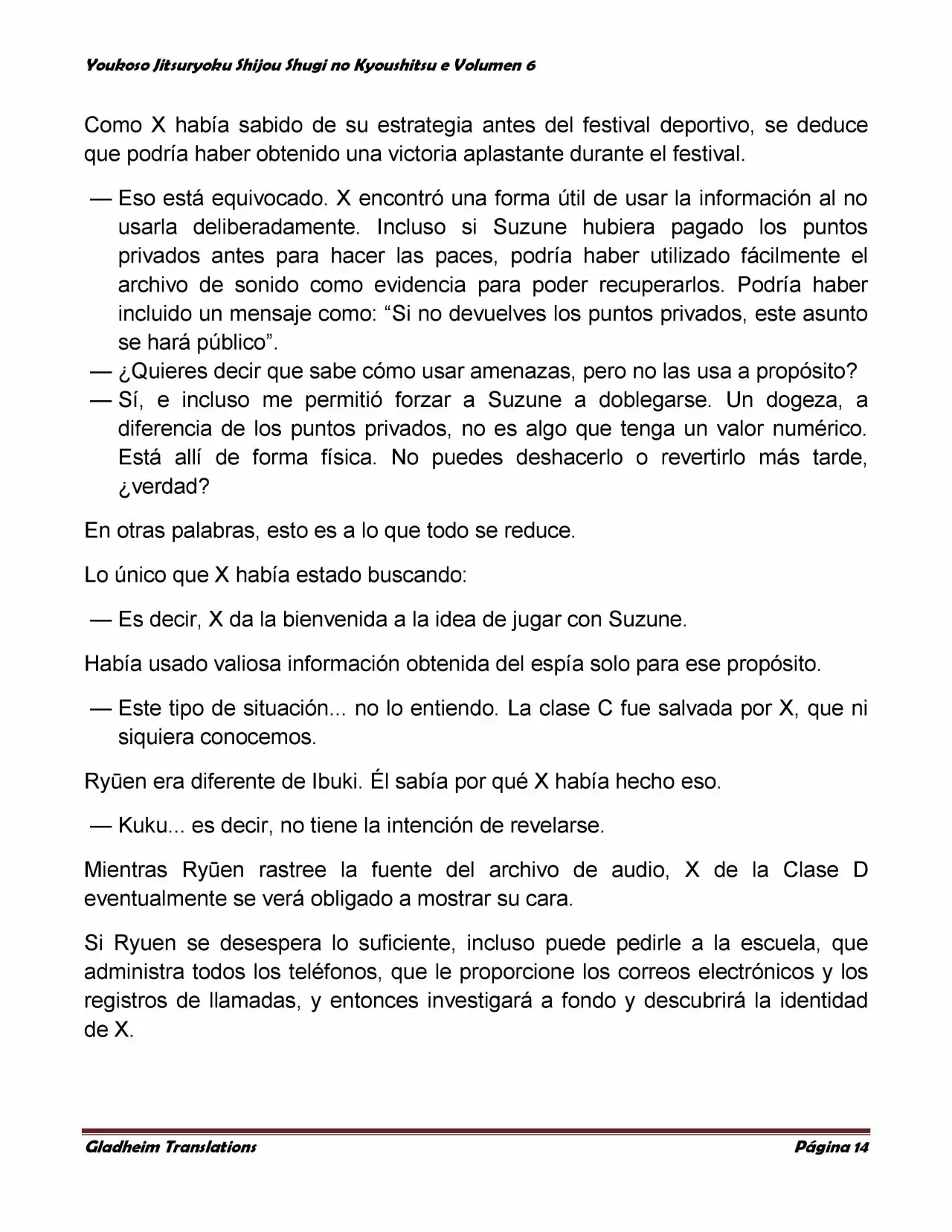 Página 14 del Manga