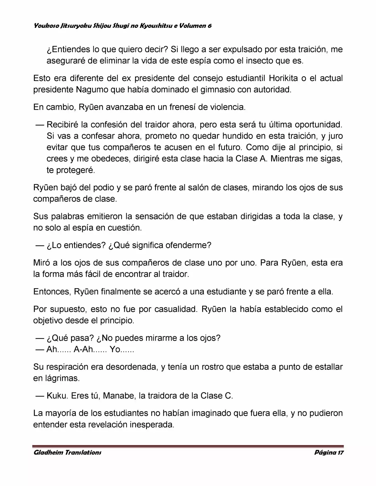 Página 17 del Manga