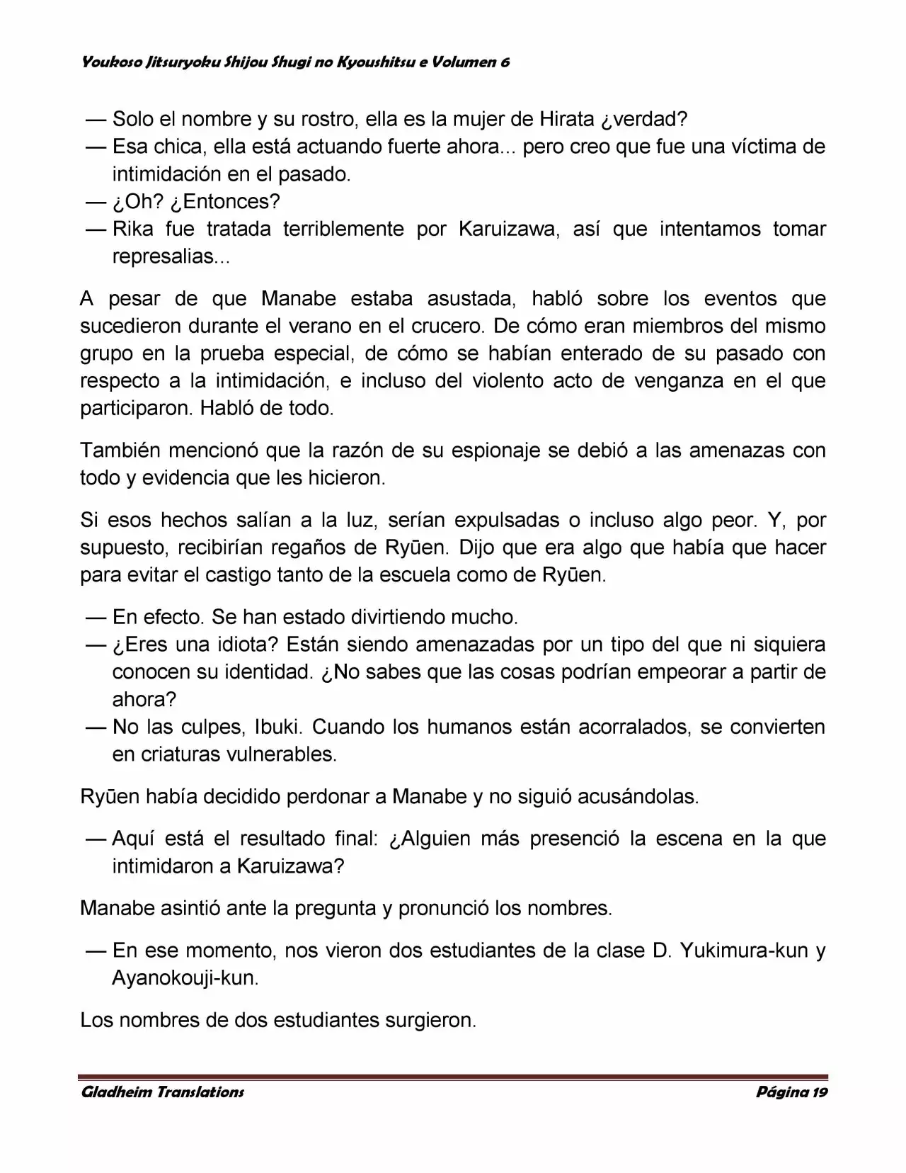 Página 19 del Manga