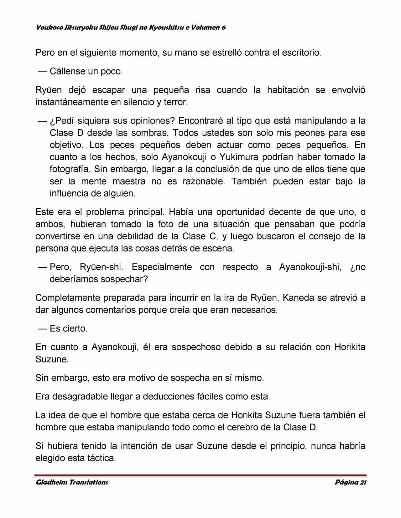 Página 21 del Manga