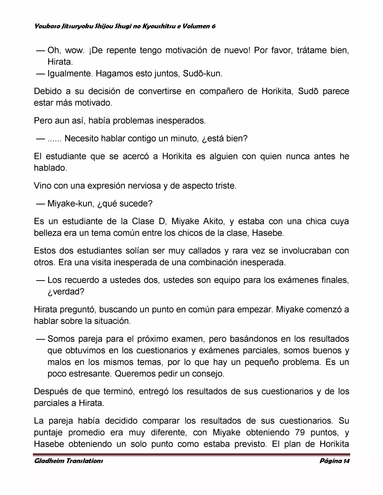 Página 14 del Manga