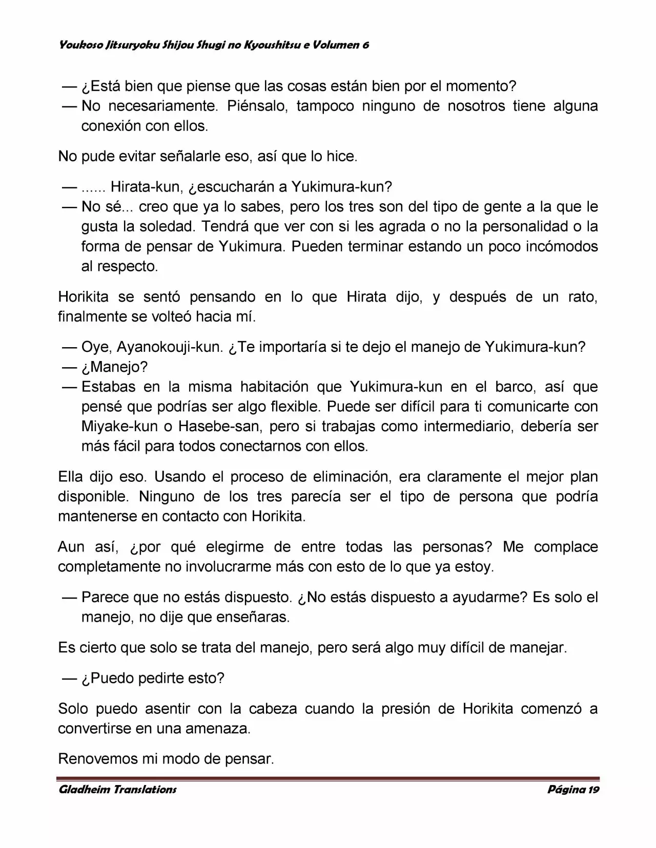 Página 19 del Manga