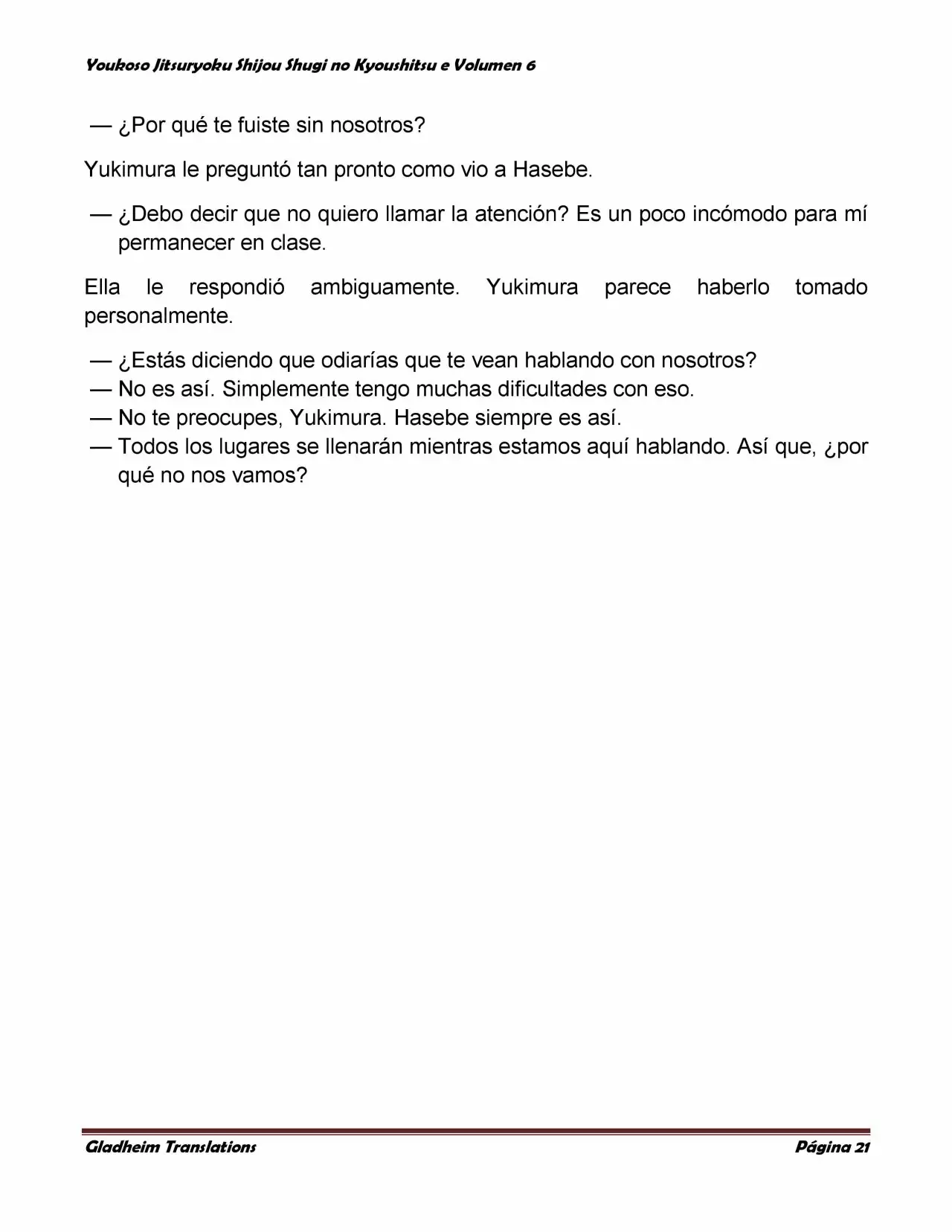 Página 21 del Manga