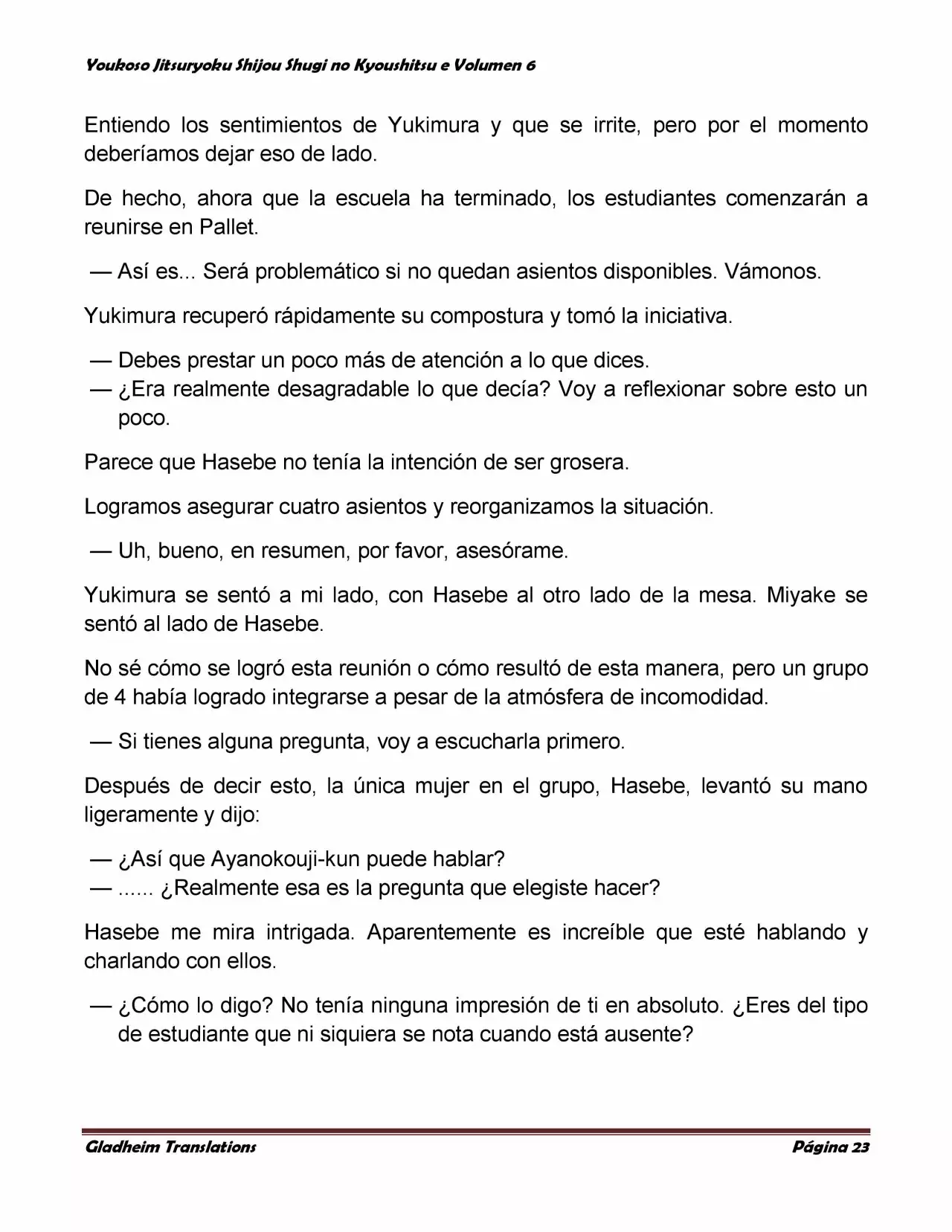 Página 23 del Manga