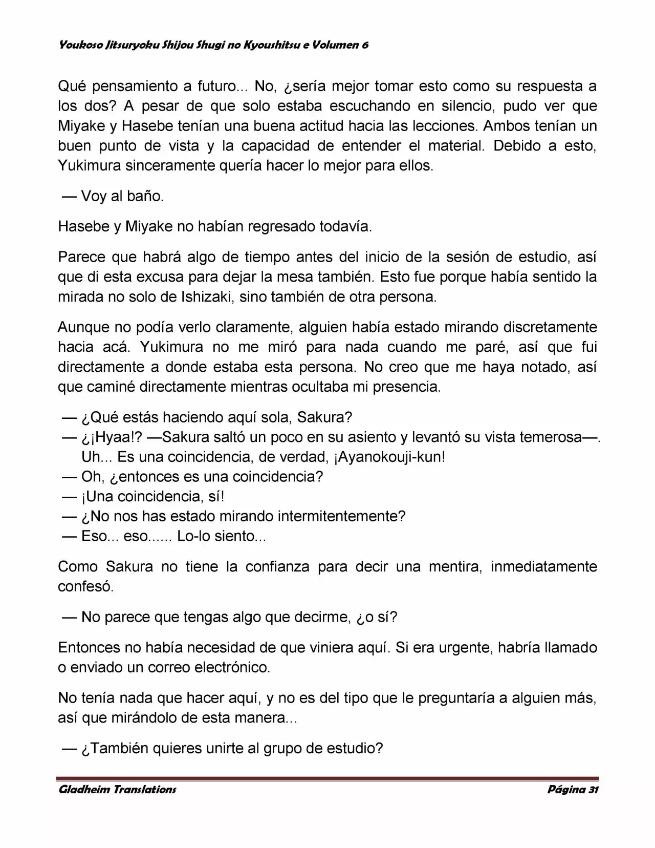 Página 31 del Manga