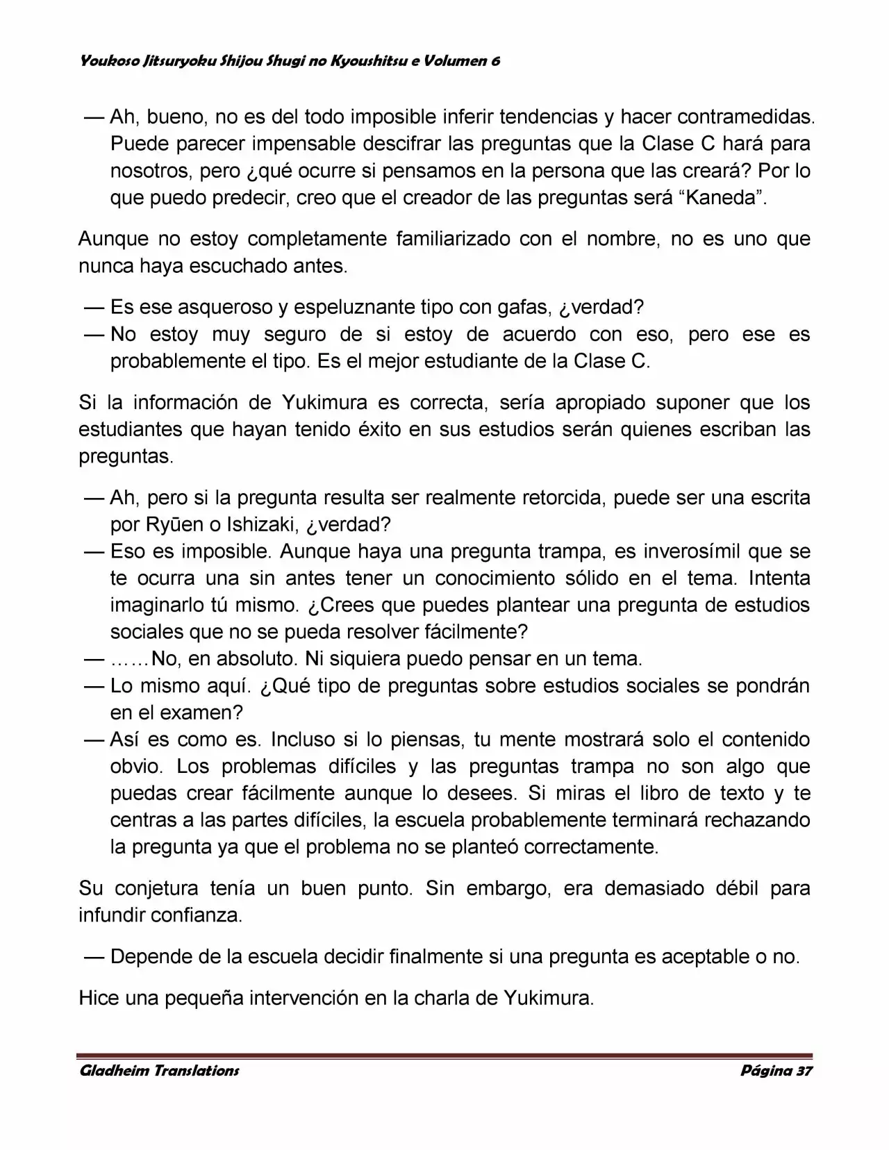 Página 37 del Manga