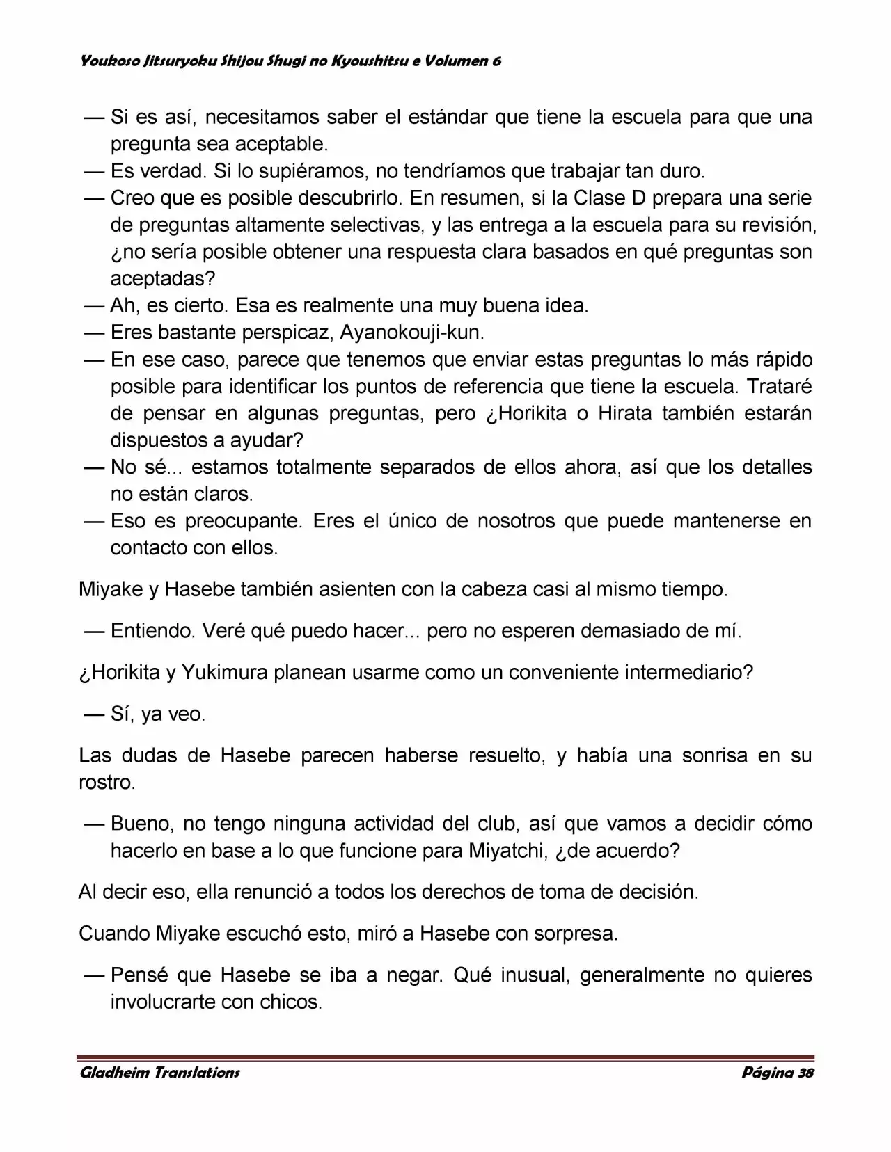 Página 38 del Manga