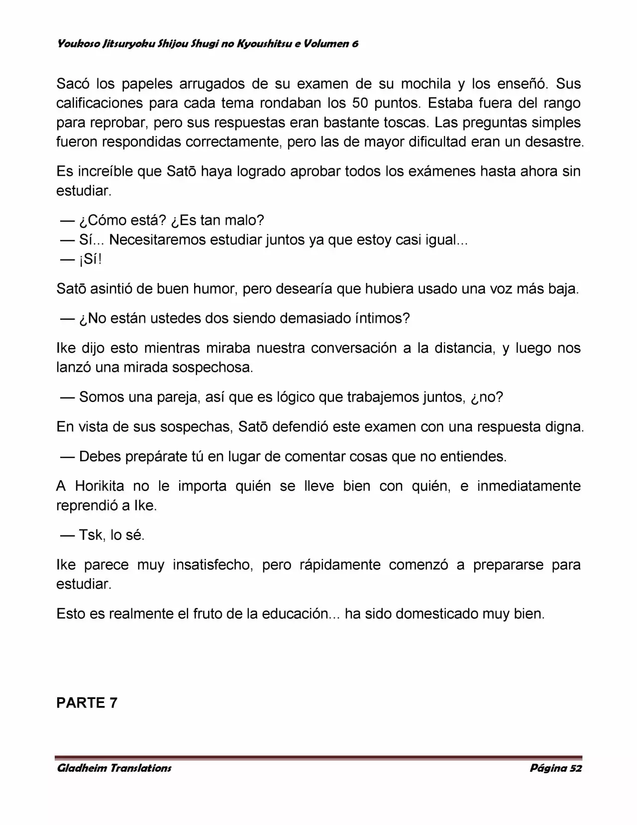 Página 52 del Manga