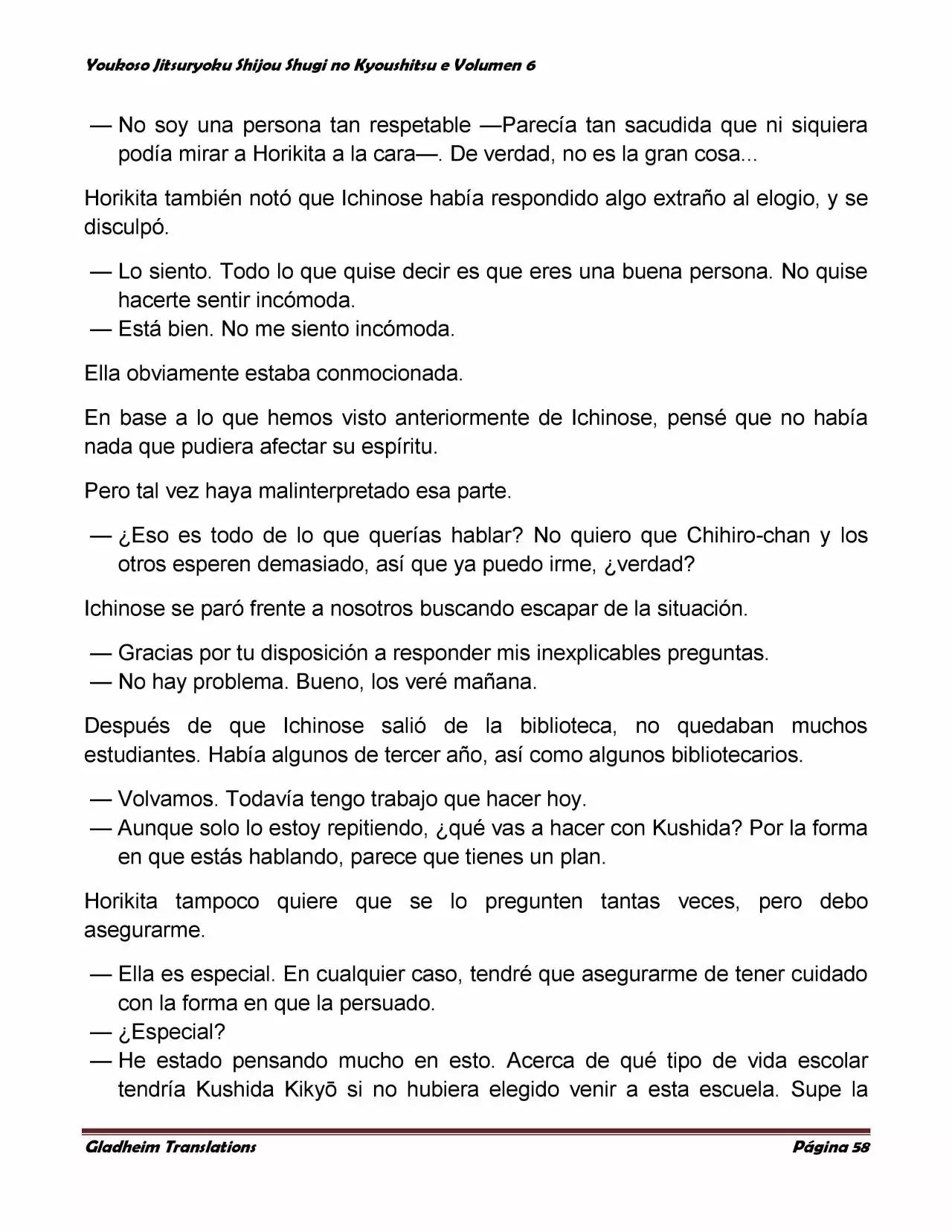 Página 58 del Manga