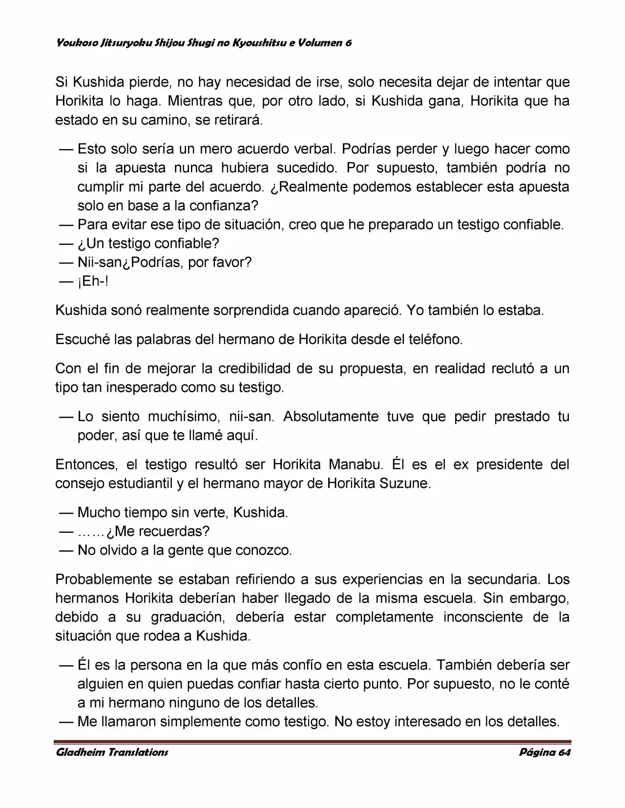 Página 64 del Manga