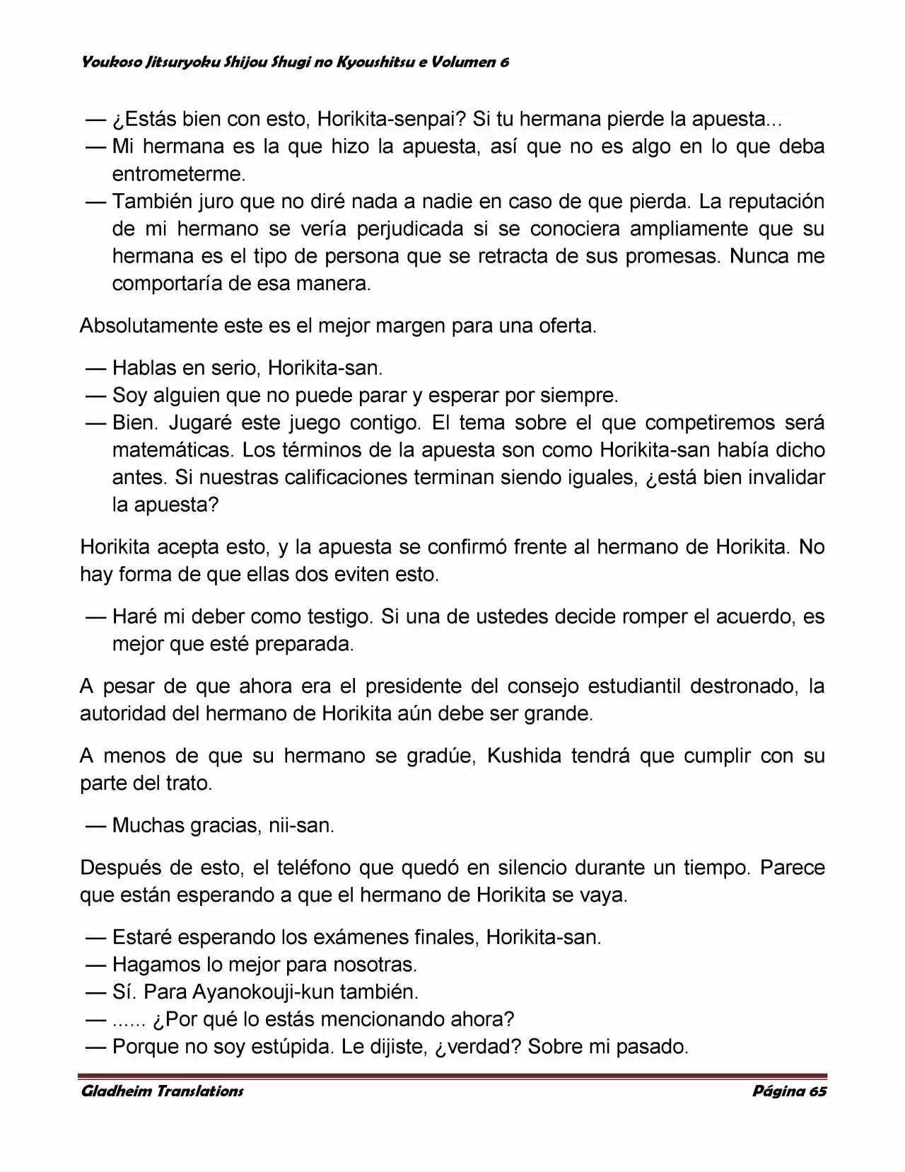 Página 65 del Manga