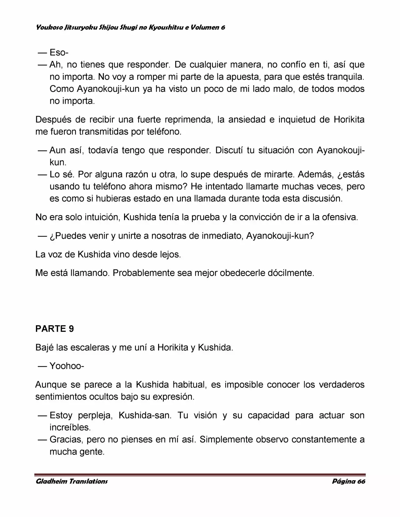 Página 66 del Manga