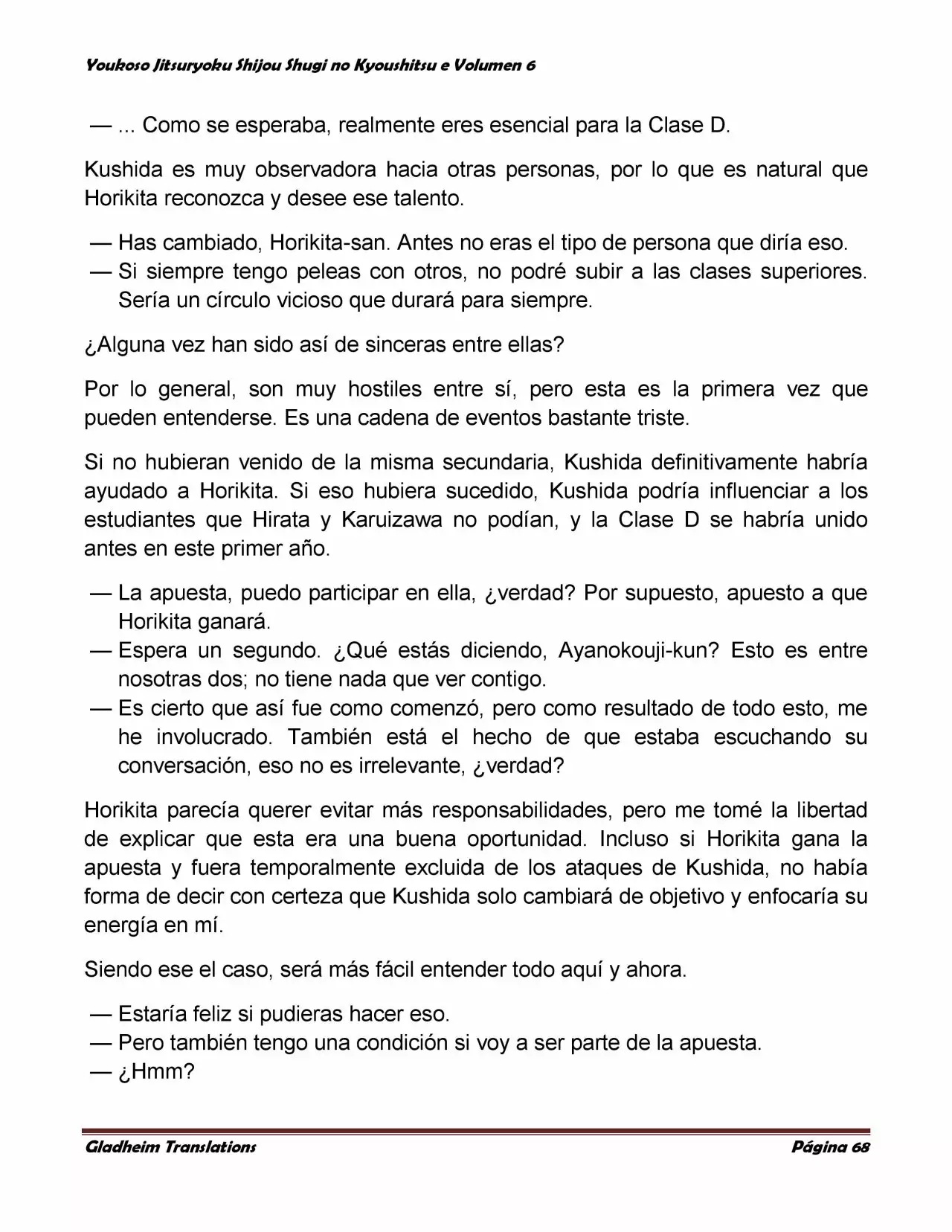 Página 68 del Manga