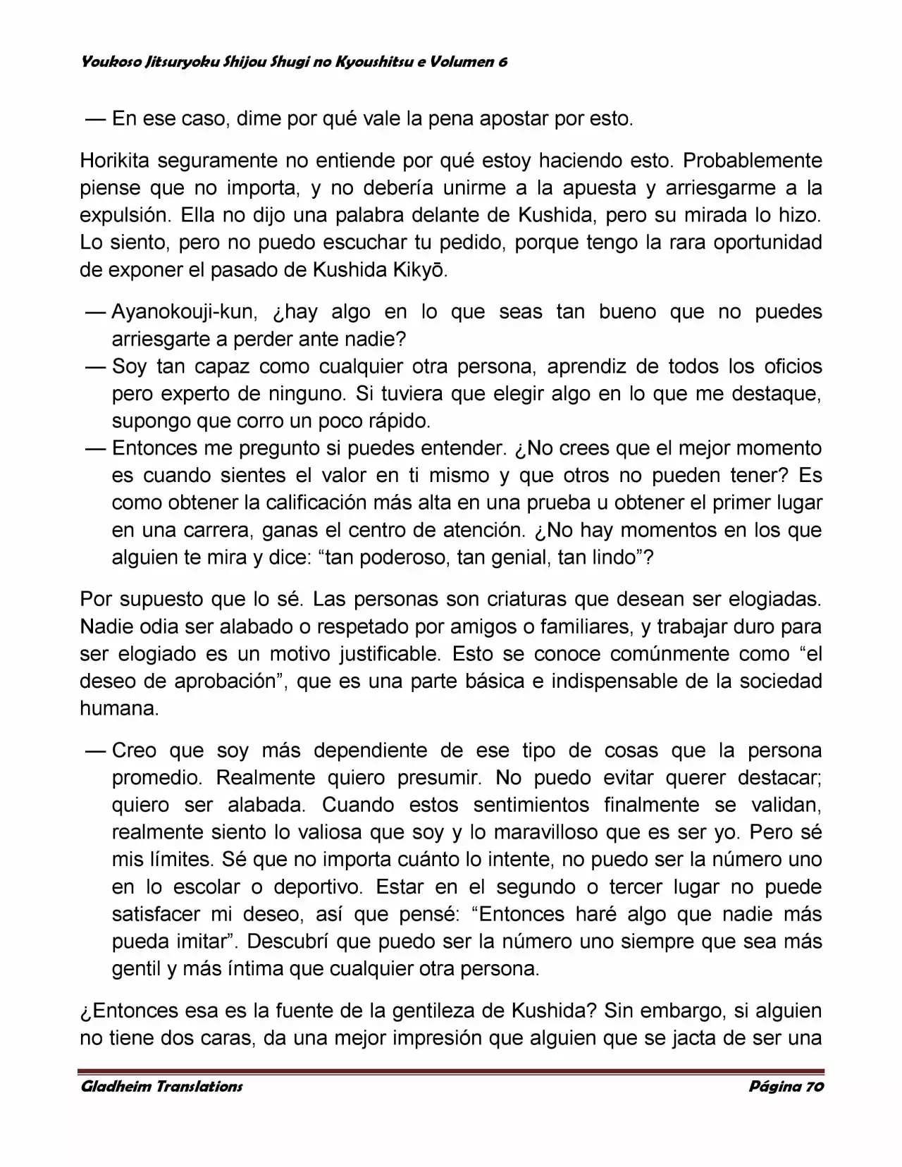 Página 70 del Manga