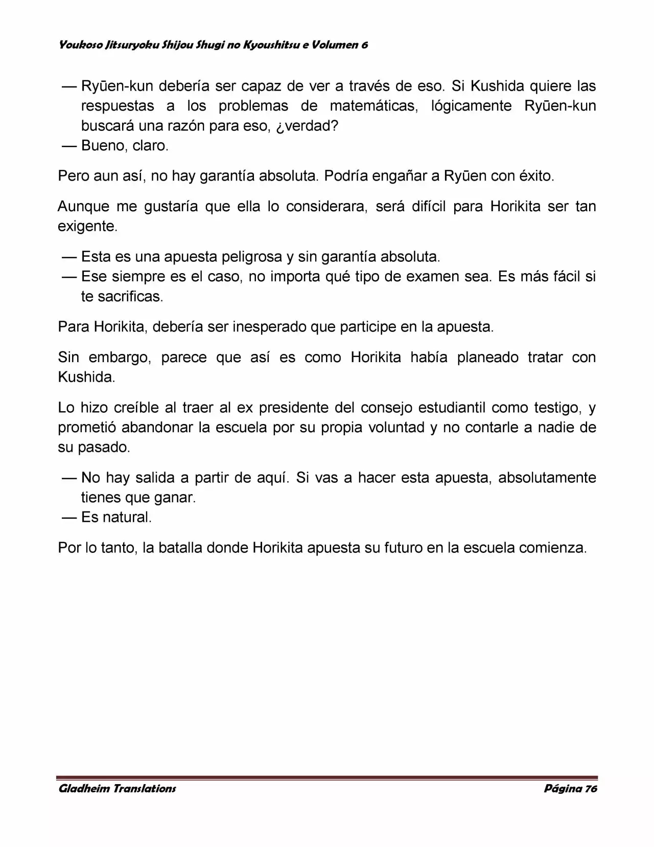 Página 76 del Manga
