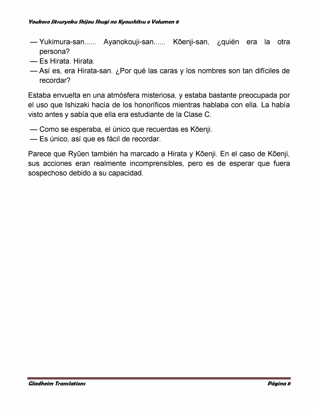 Página 8 del Manga