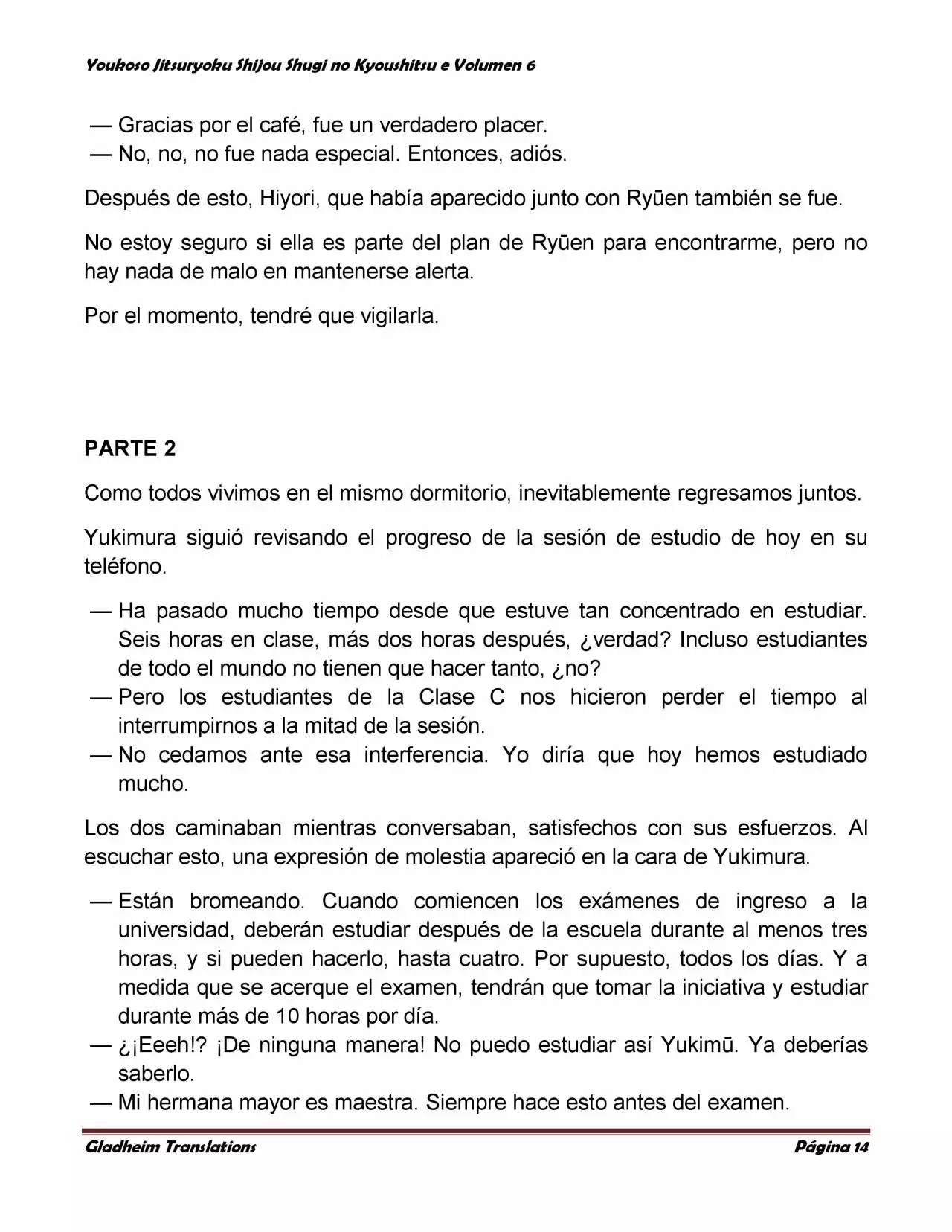 Página 14 del Manga