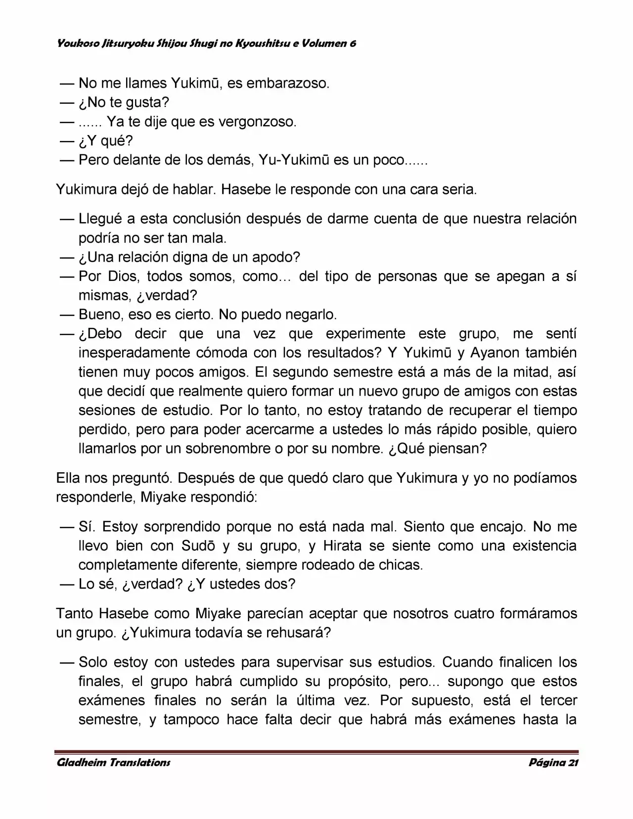 Página 21 del Manga