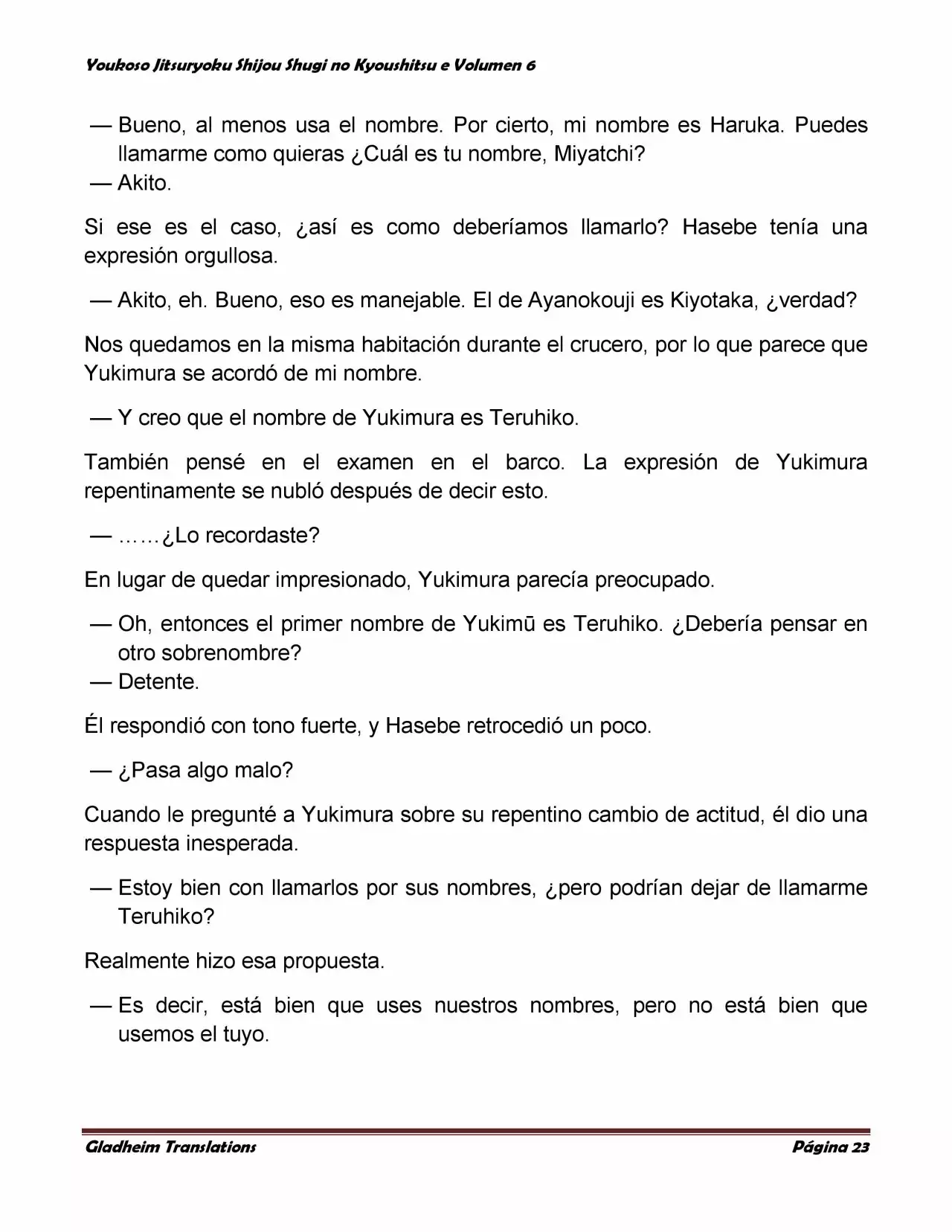 Página 23 del Manga