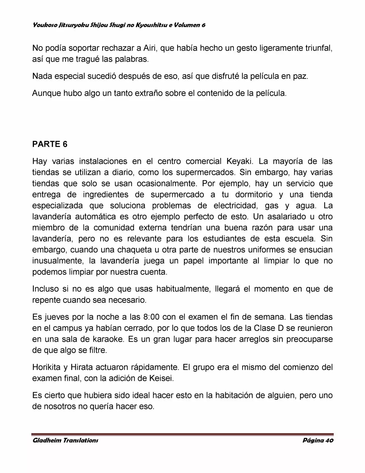 Página 40 del Manga