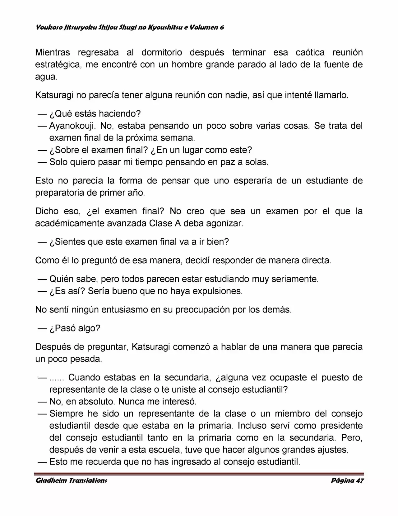 Página 47 del Manga