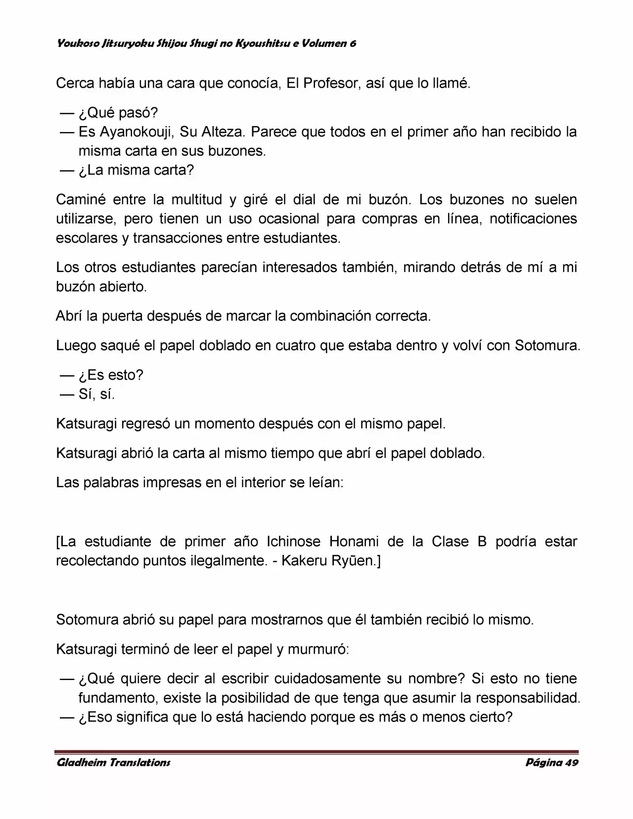 Página 49 del Manga