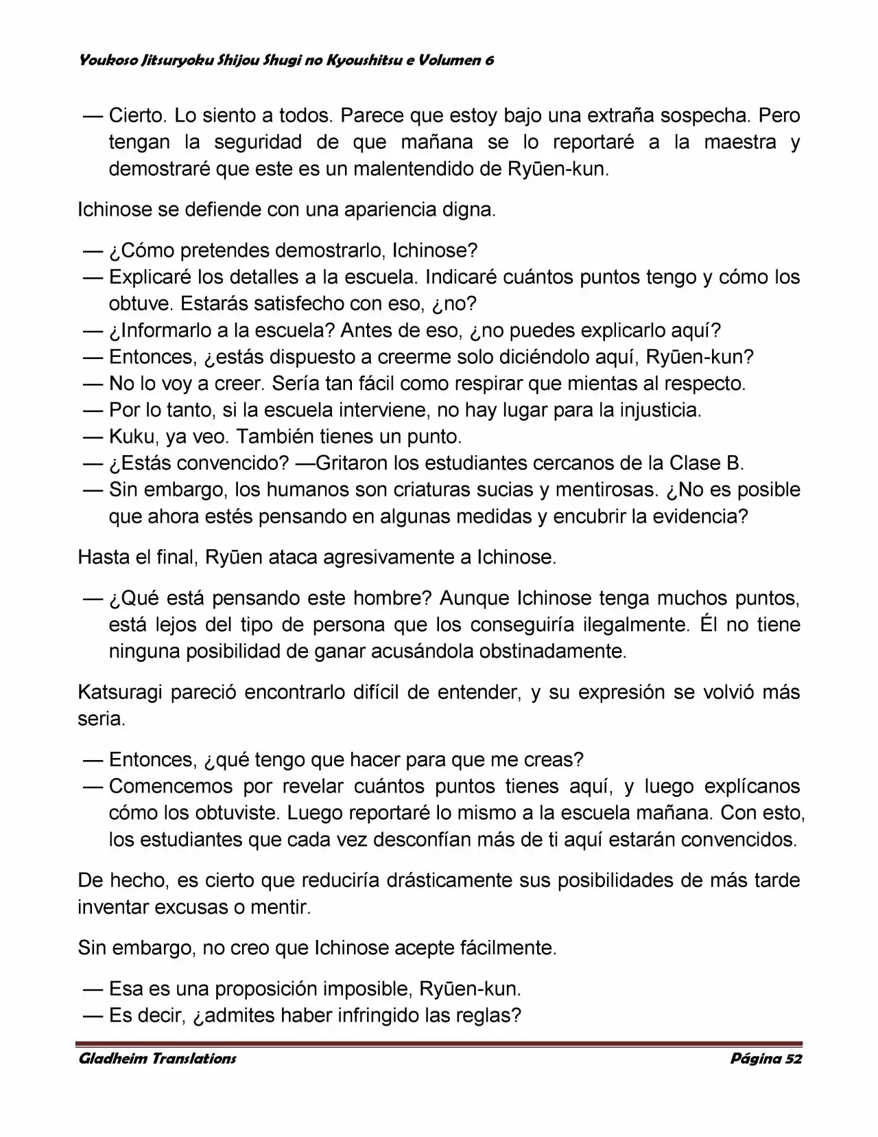 Página 52 del Manga