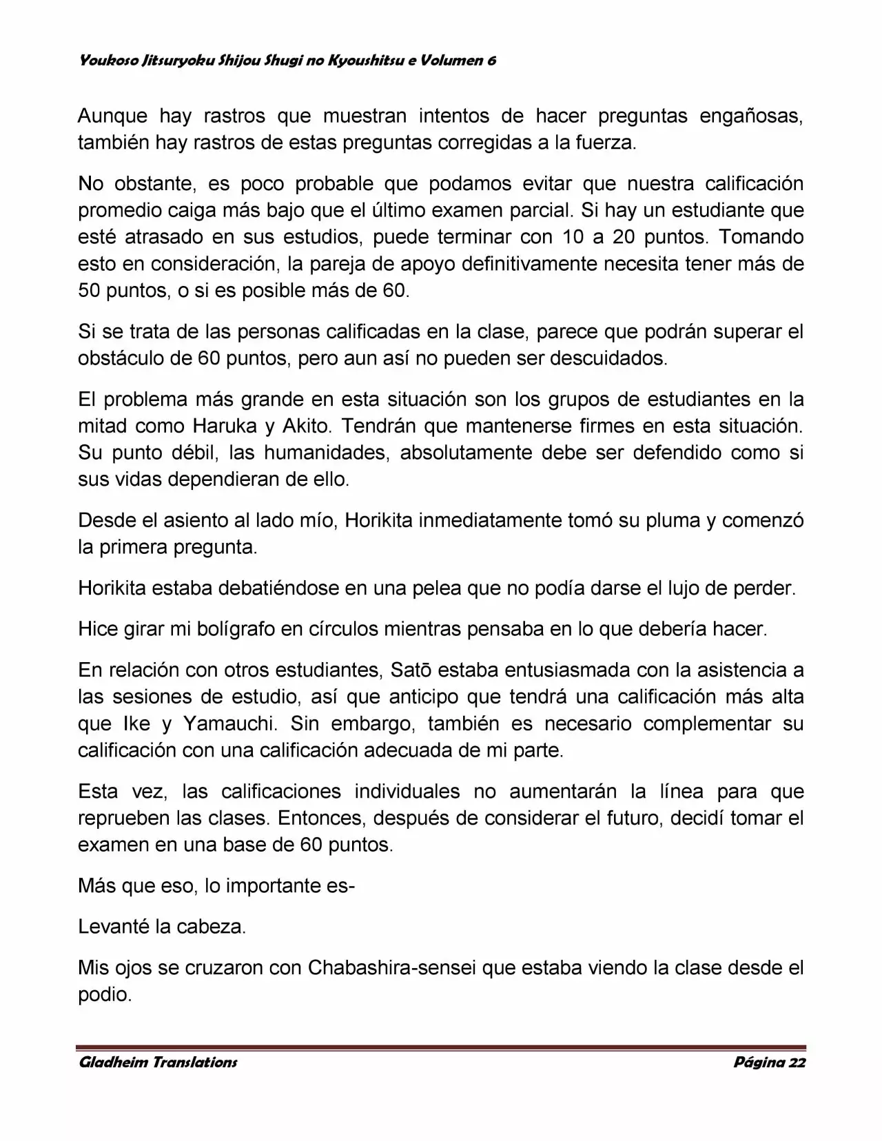 Página 22 del Manga