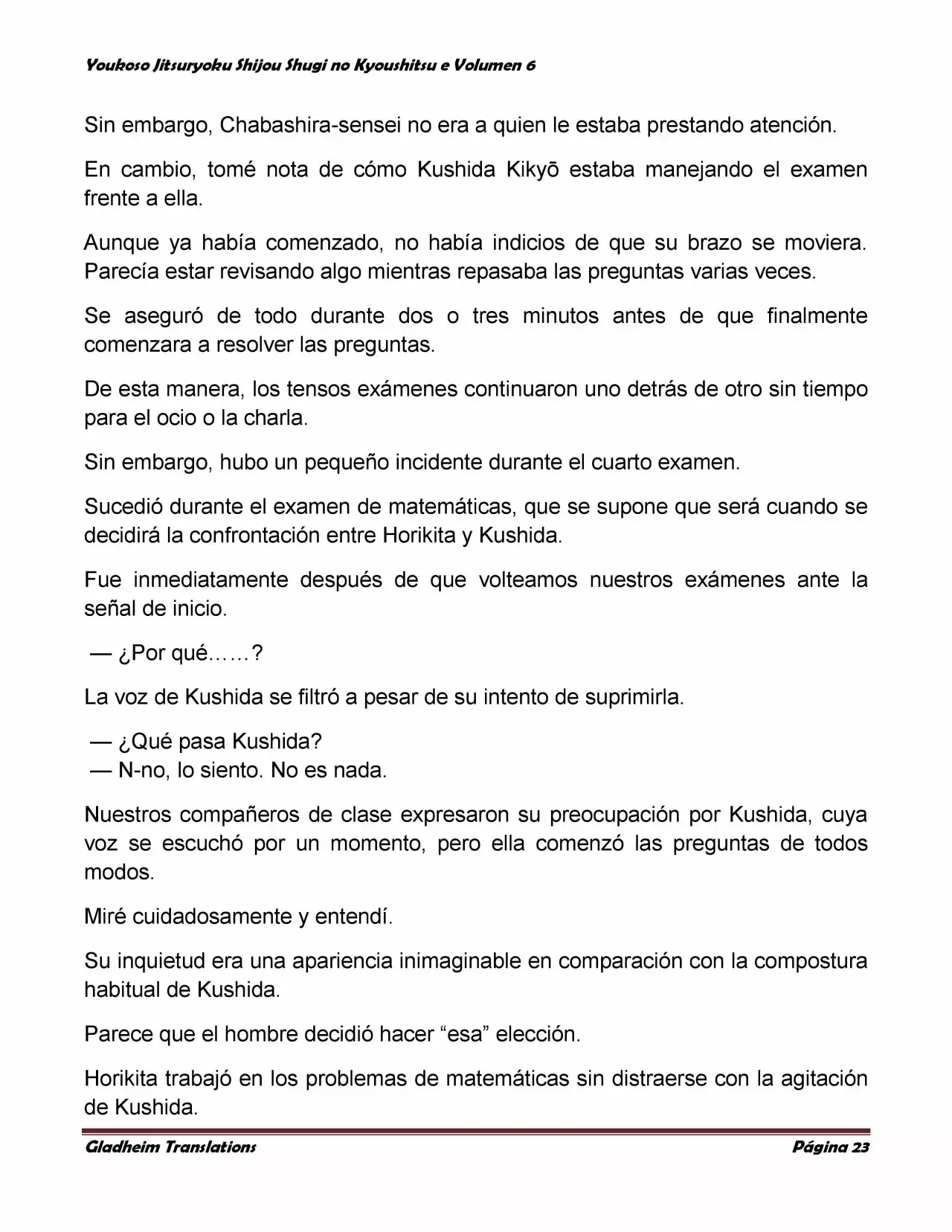 Página 23 del Manga