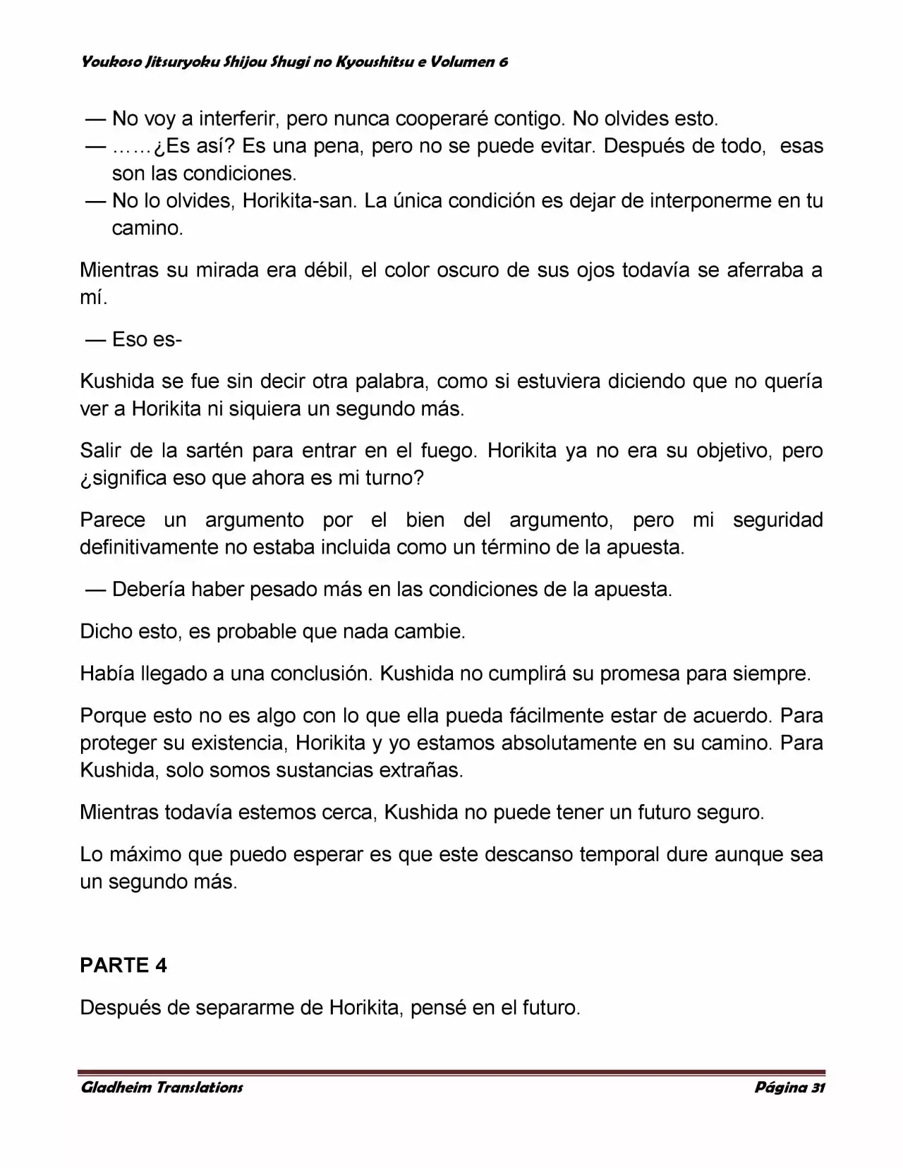 Página 31 del Manga