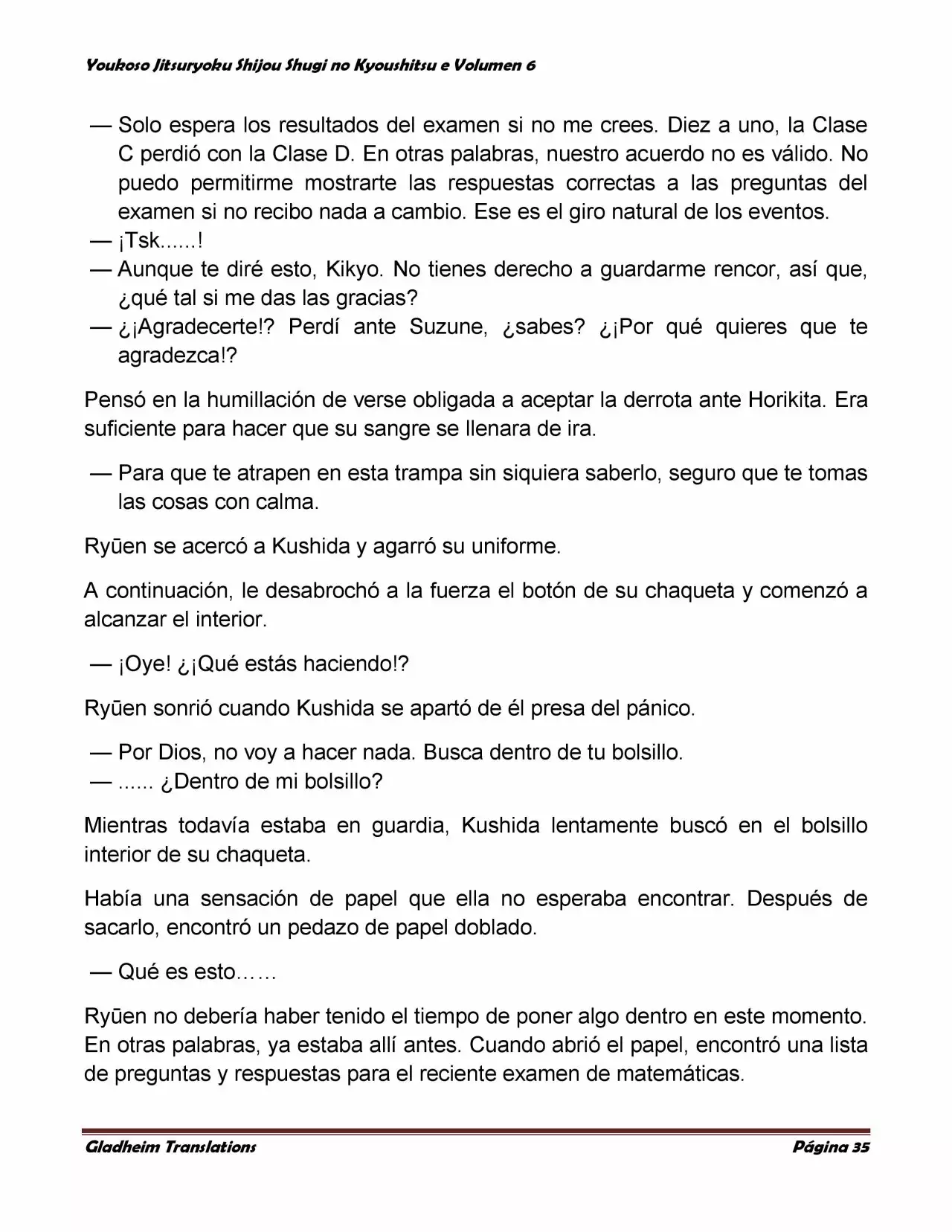 Página 35 del Manga