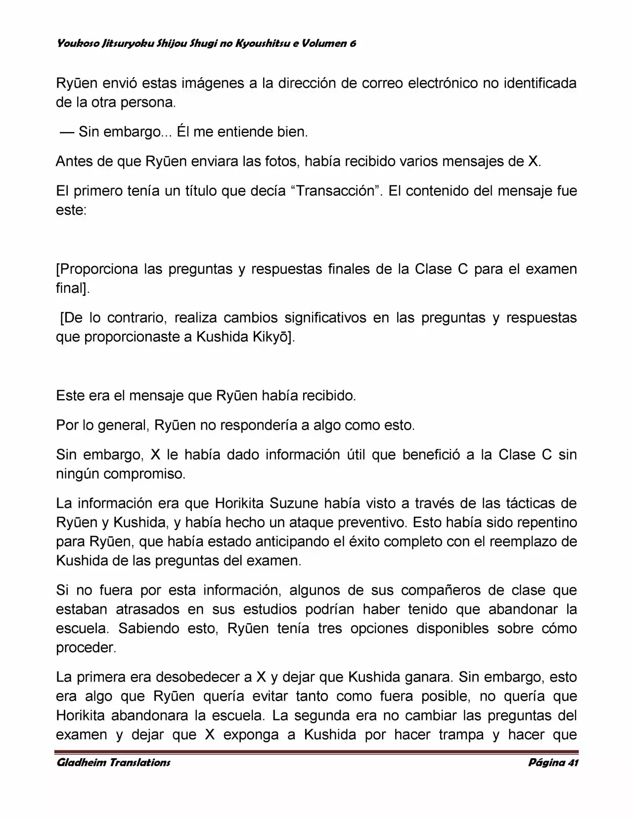 Página 41 del Manga