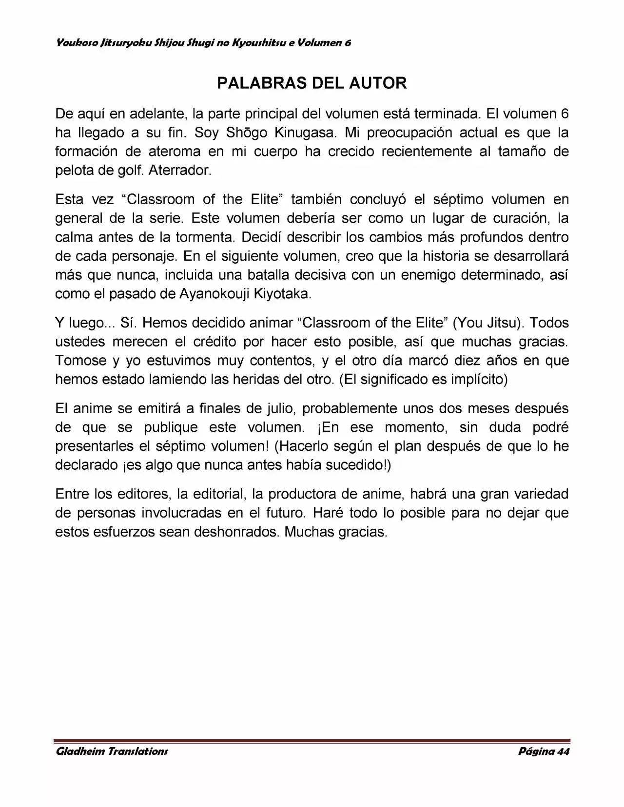 Página 44 del Manga
