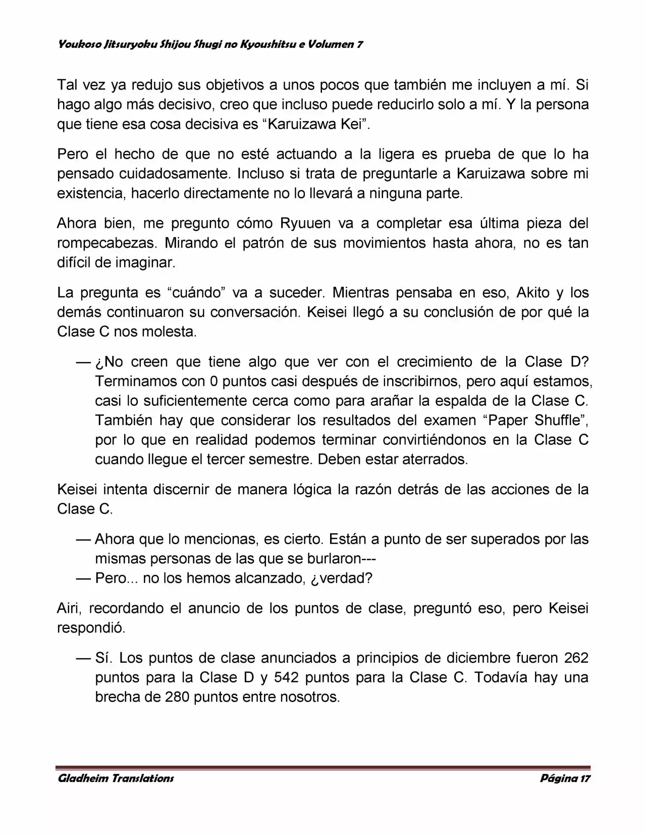 Página 17 del Manga