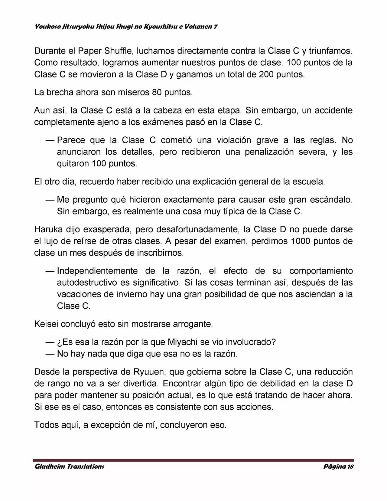 Página 18 del Manga