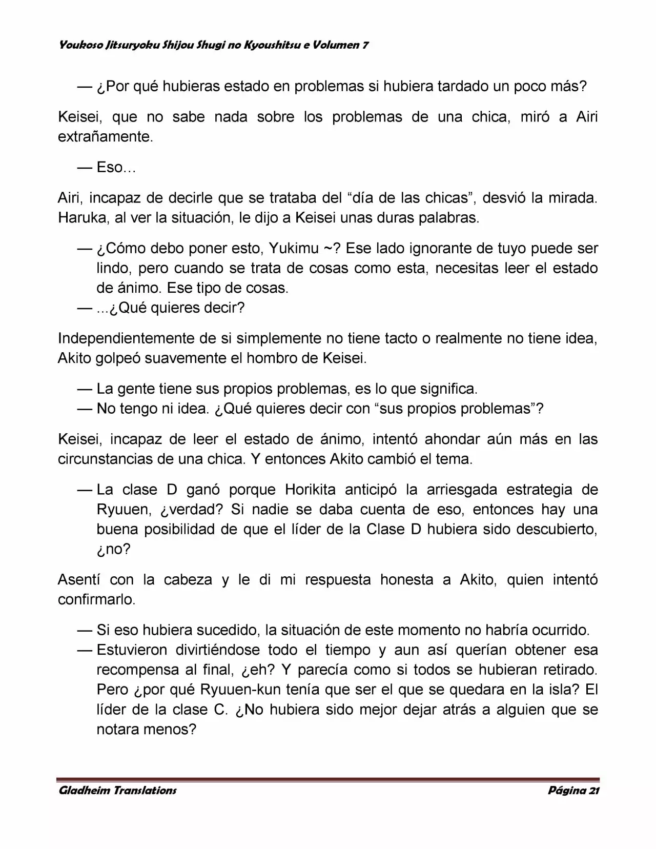 Página 21 del Manga