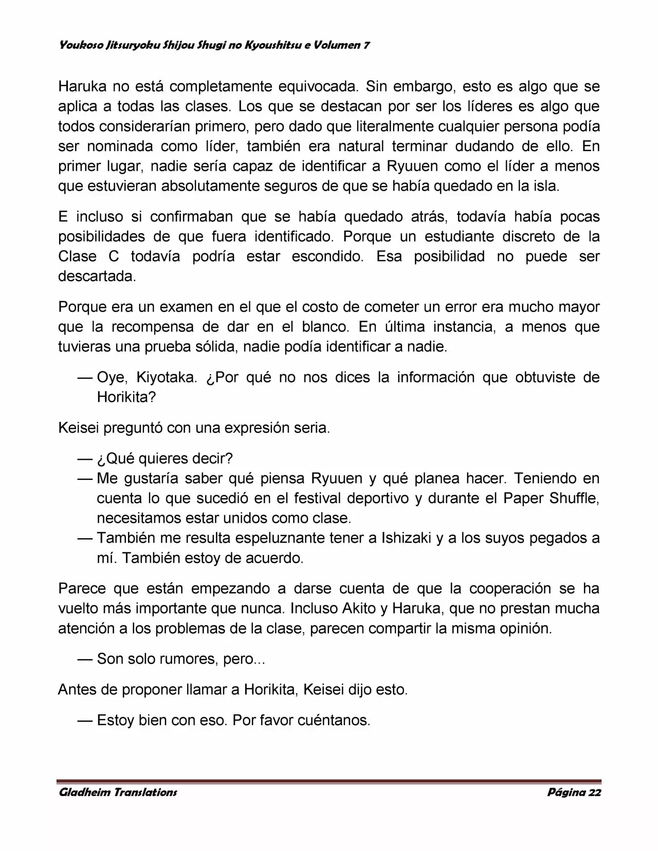 Página 22 del Manga