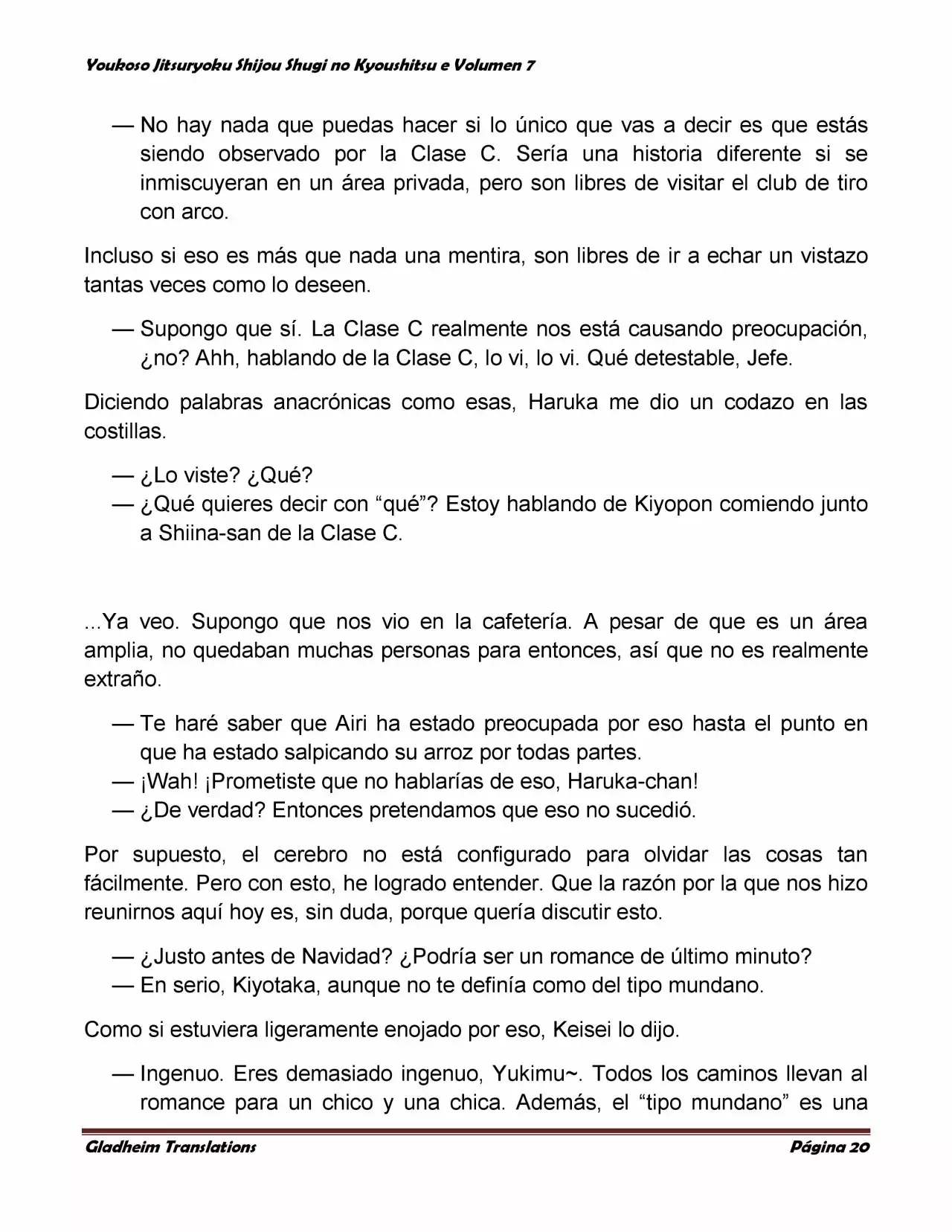 Página 20 del Manga