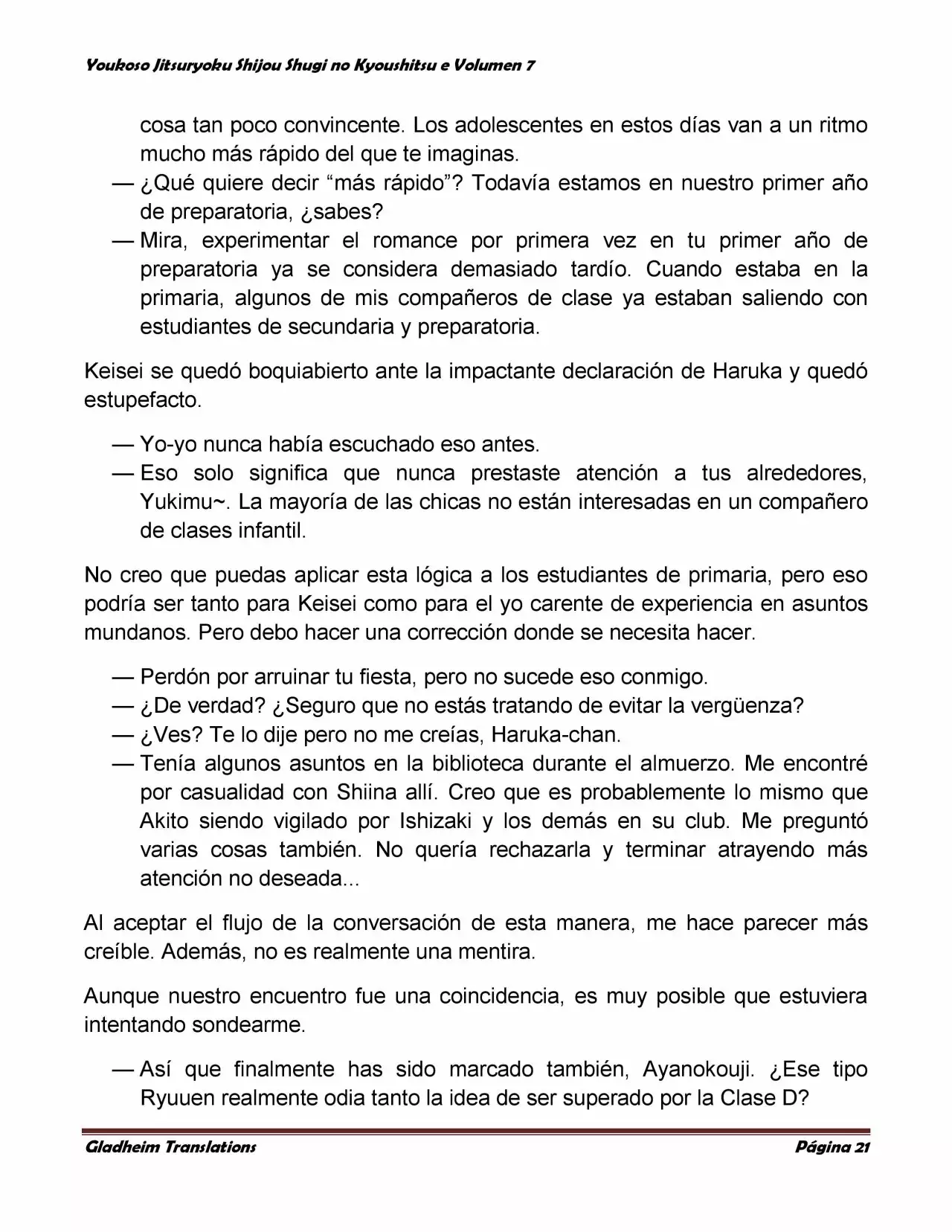 Página 21 del Manga