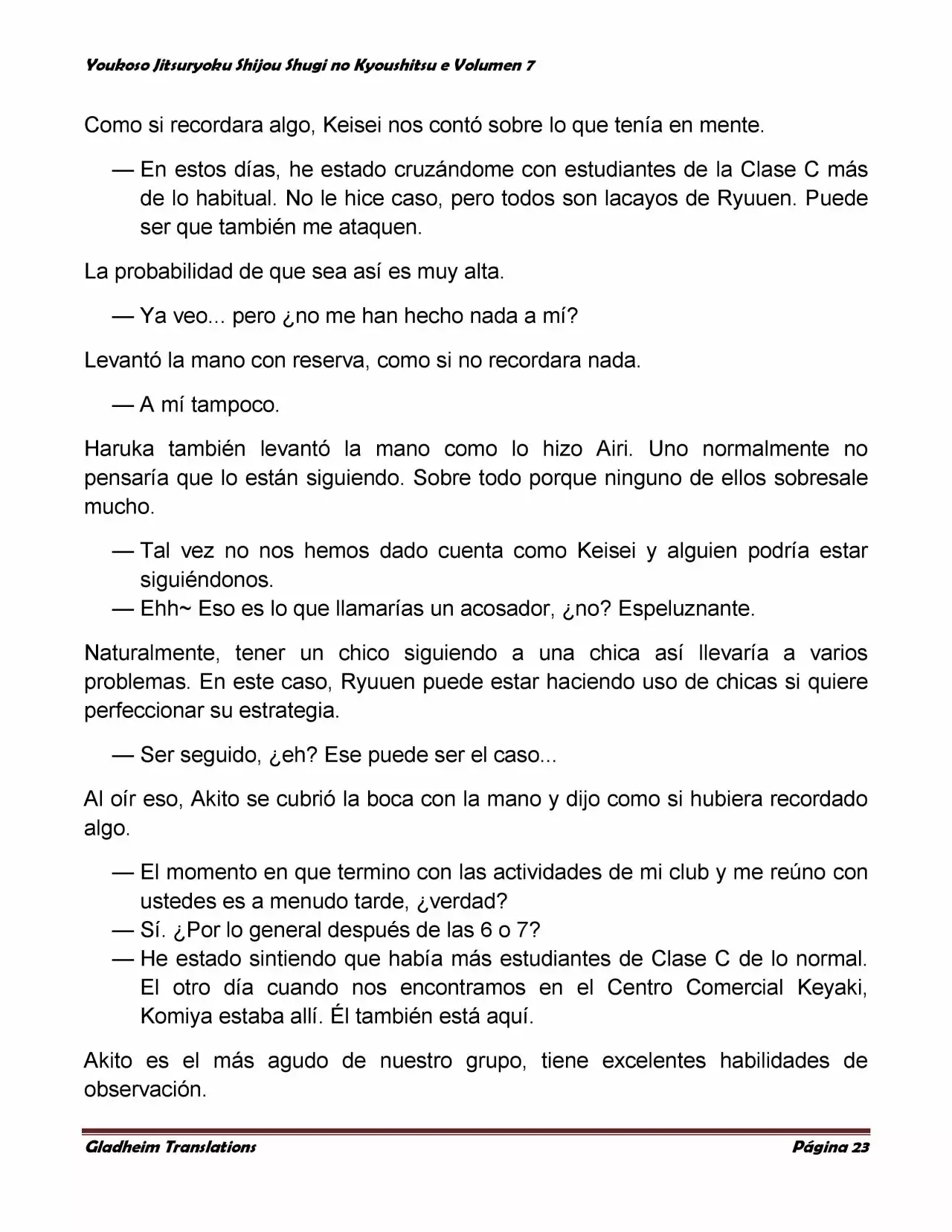 Página 23 del Manga