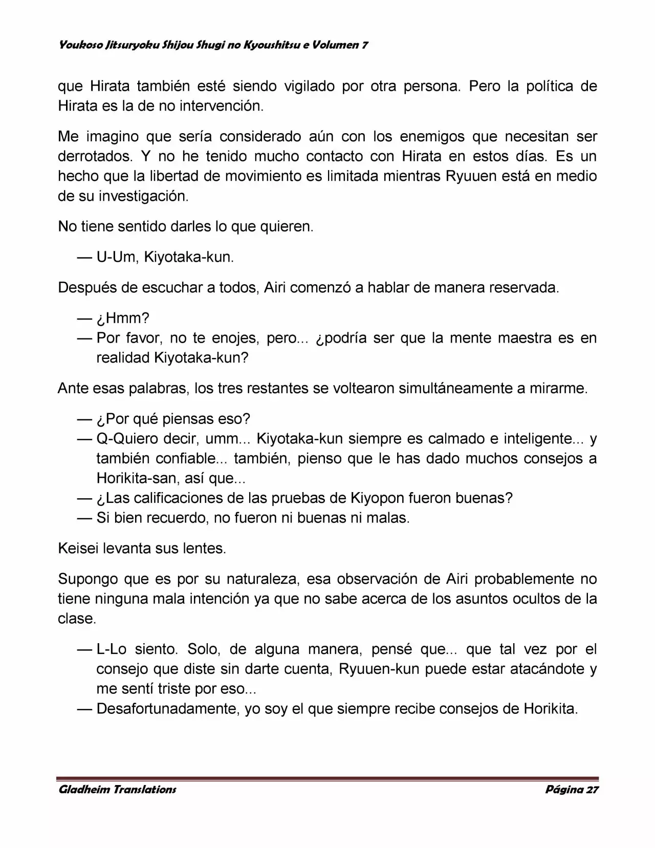 Página 27 del Manga