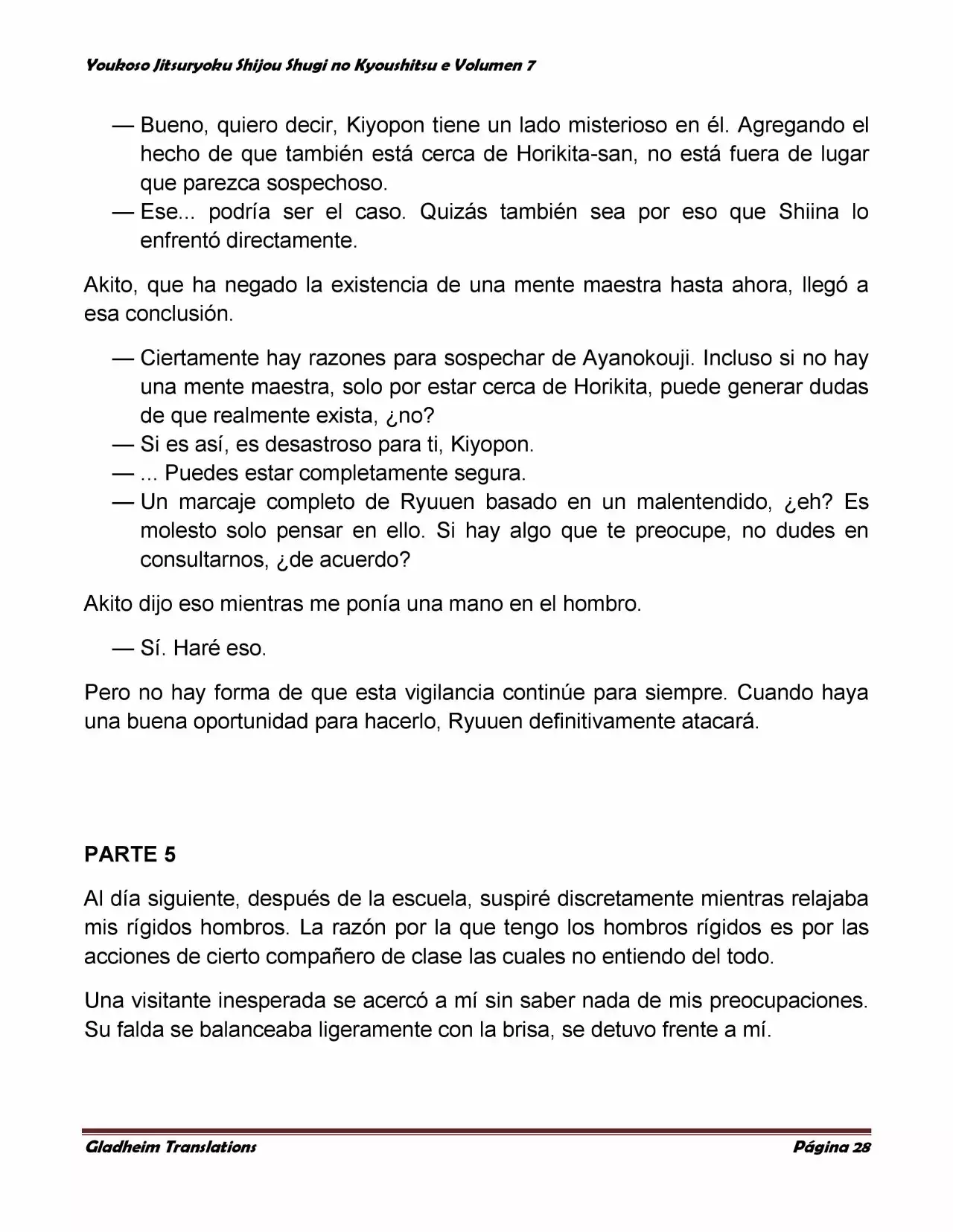 Página 28 del Manga