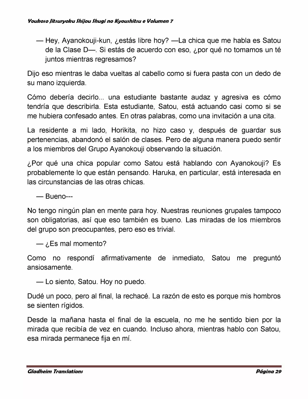 Página 29 del Manga