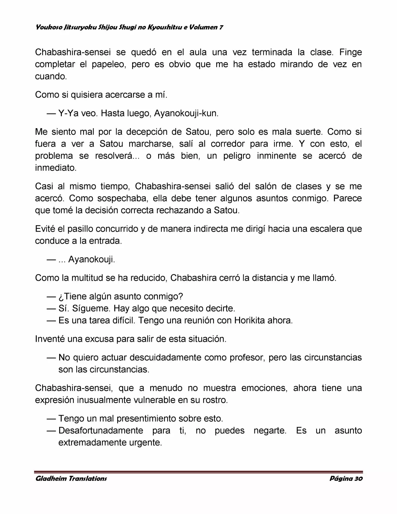 Página 30 del Manga