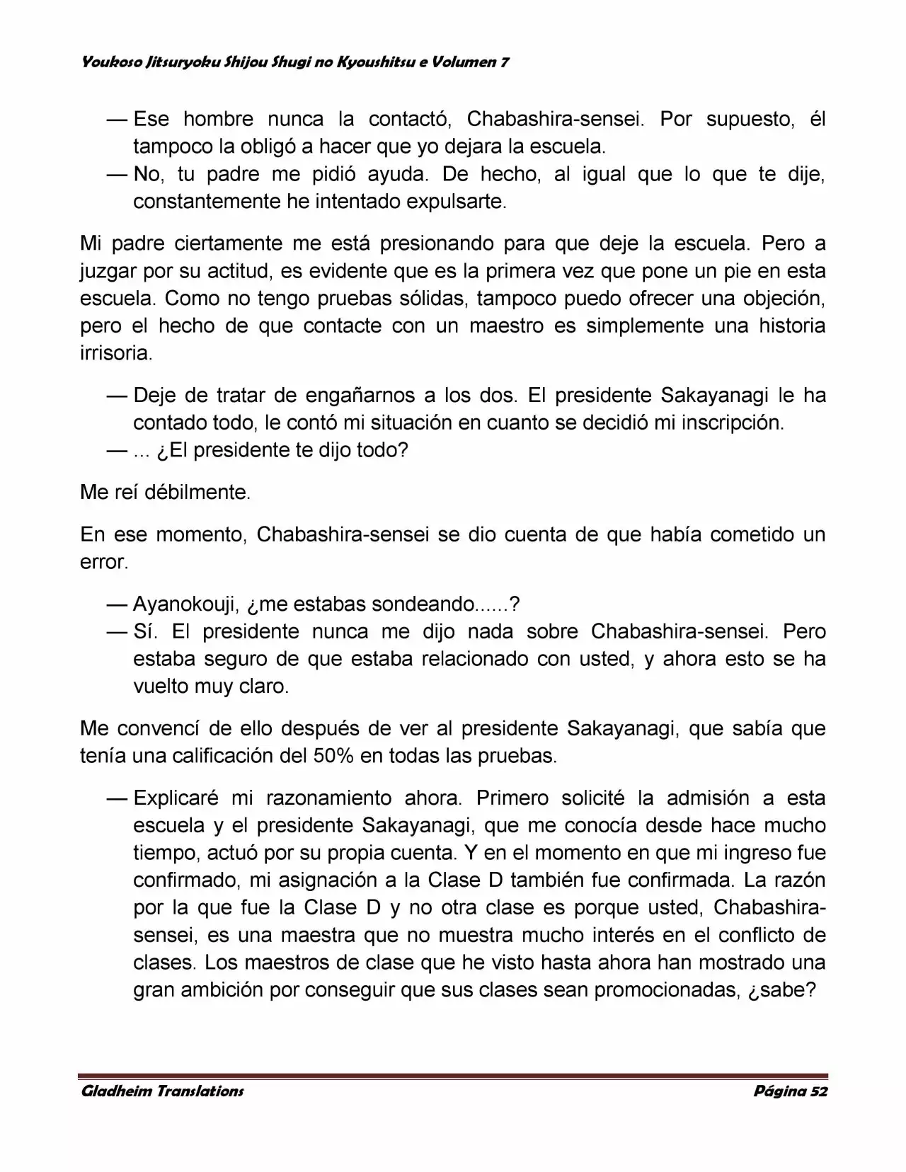 Página 52 del Manga