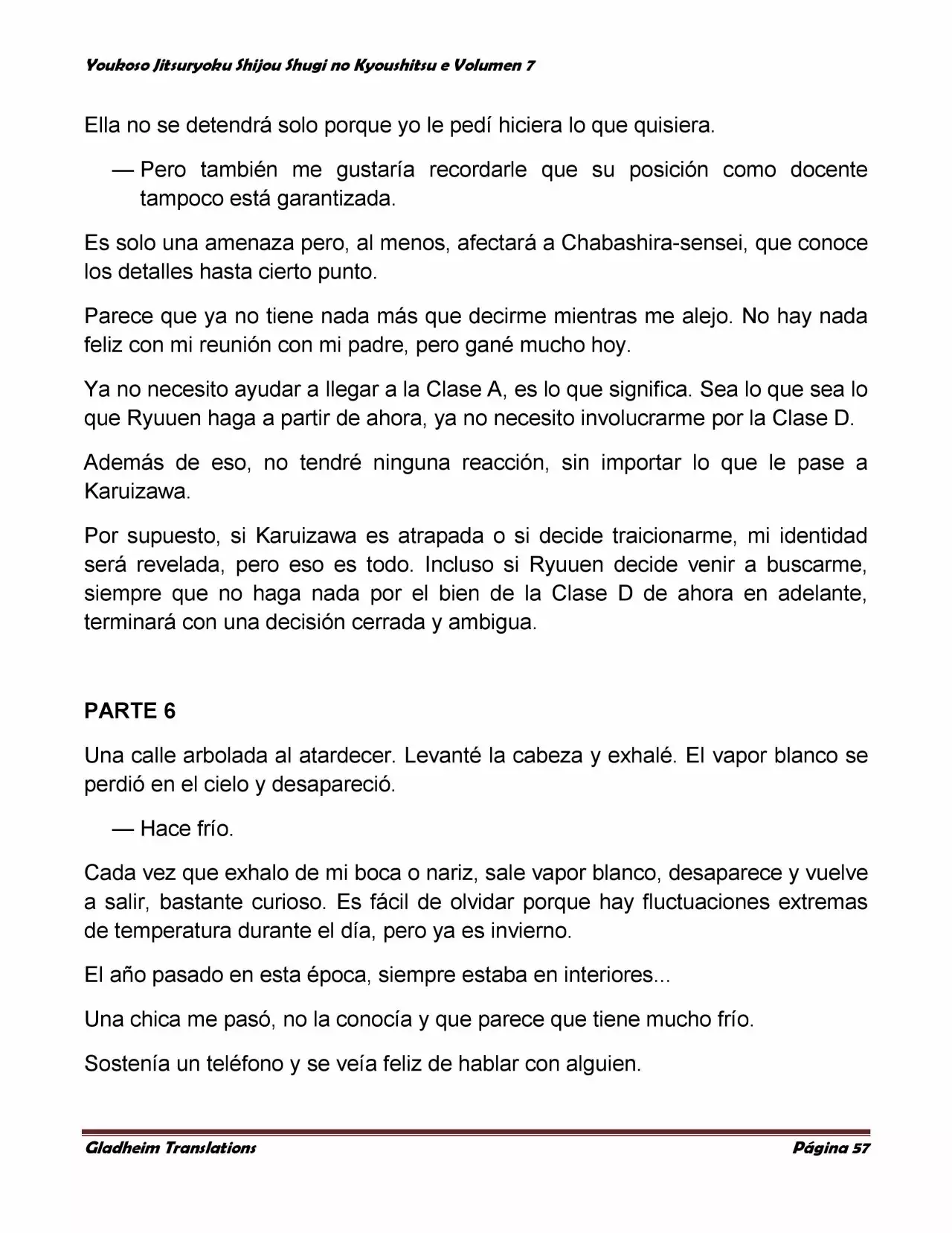 Página 57 del Manga